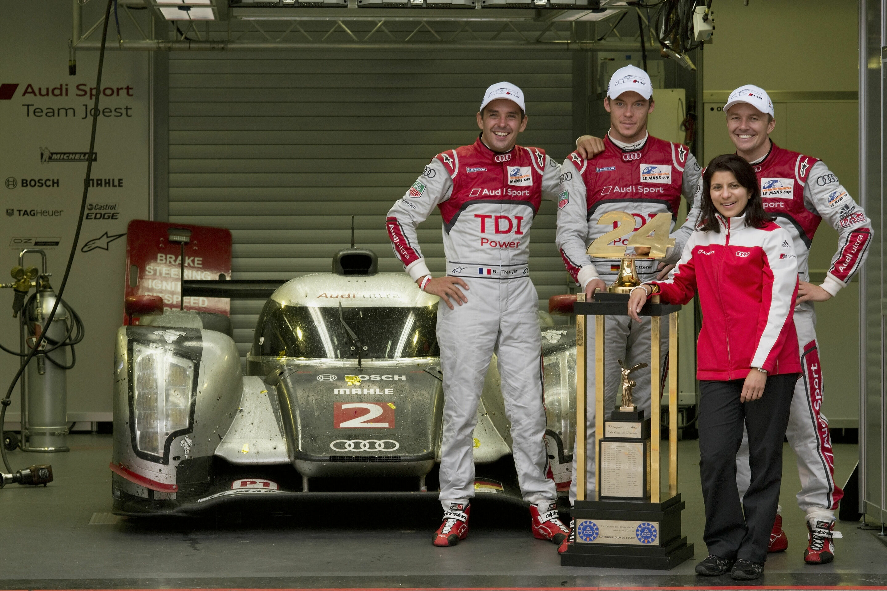 24h Le Mans 2011 - Benoît Tréluyer, André Lotterer, Marcel Fässler, Leena Gade