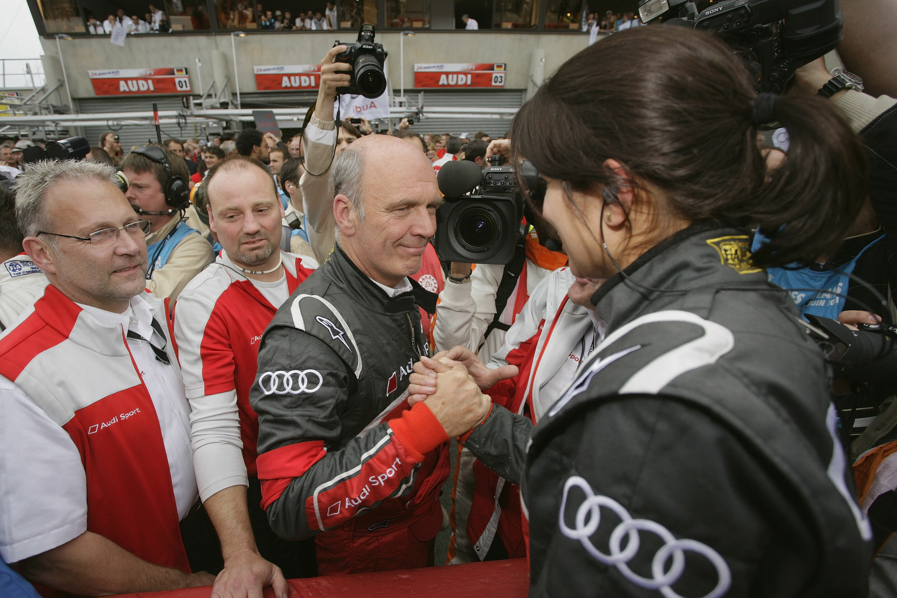 24h Le Mans 2011 - Wolfgang Ullrich, Leena Gade