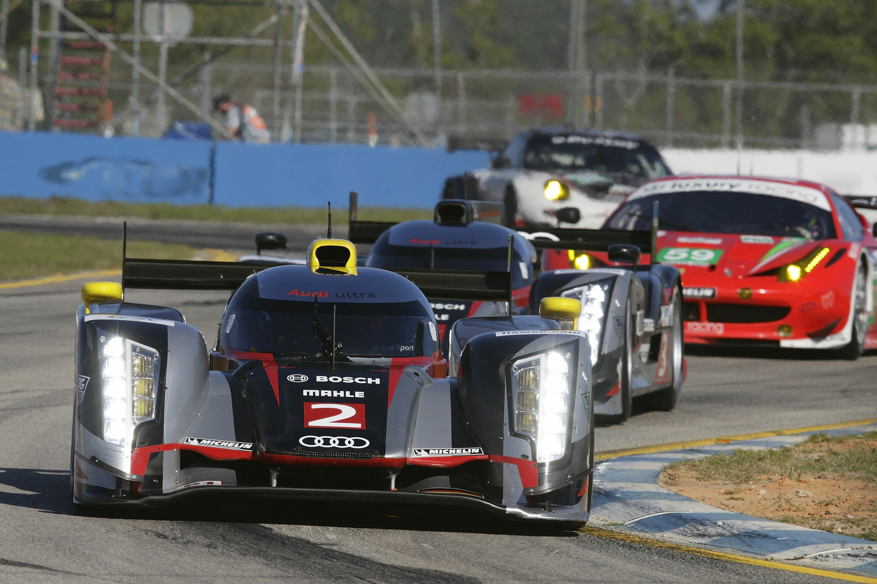 WEC Sebring 2012 - Audi R18 TDI #2 (Audi Sport Team Joest), Dindo Capello, Tom Kristensen, Allan McNish