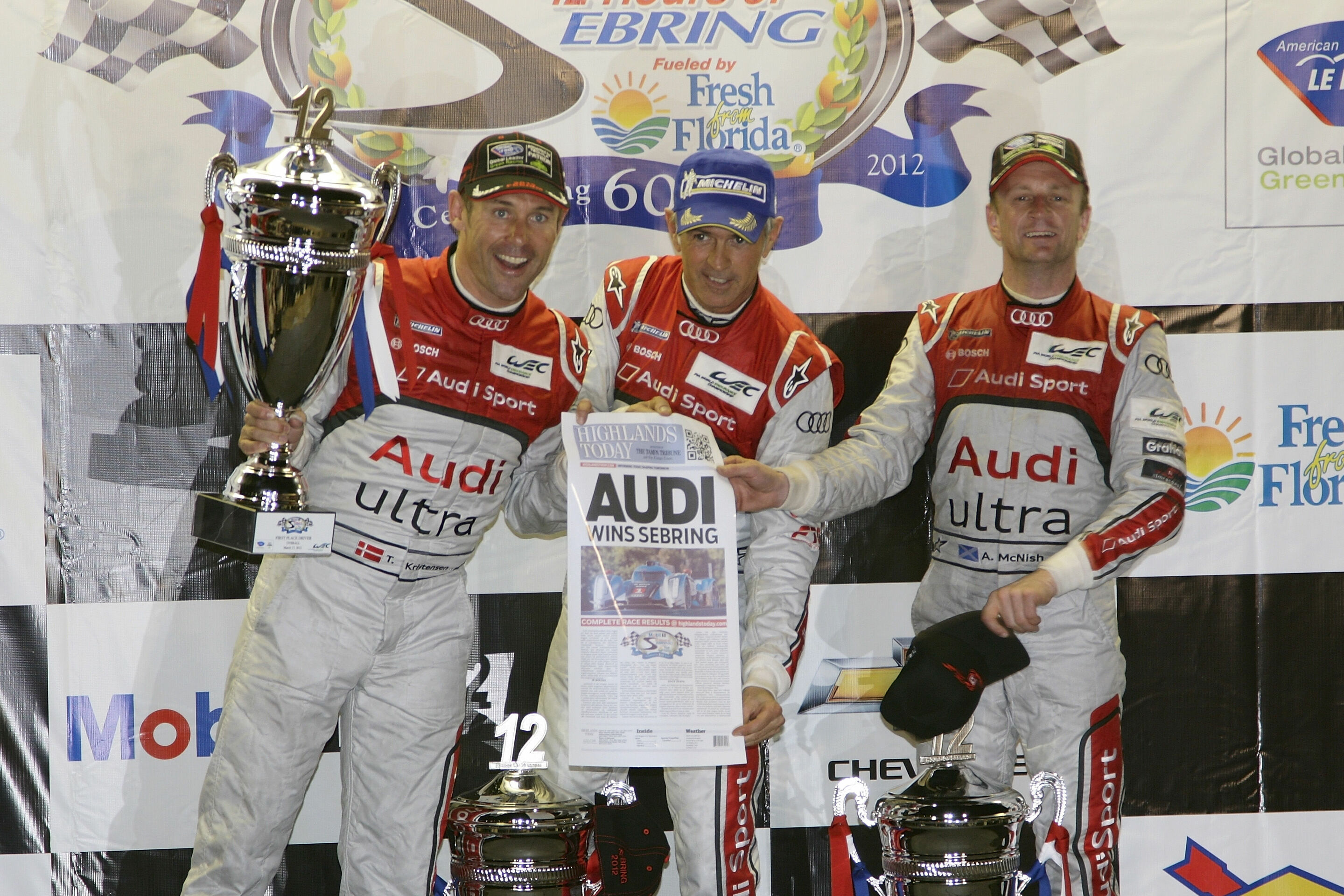 WEC Sebring 2012 - Tom Kristensen, Dindo Capello, Allan McNish