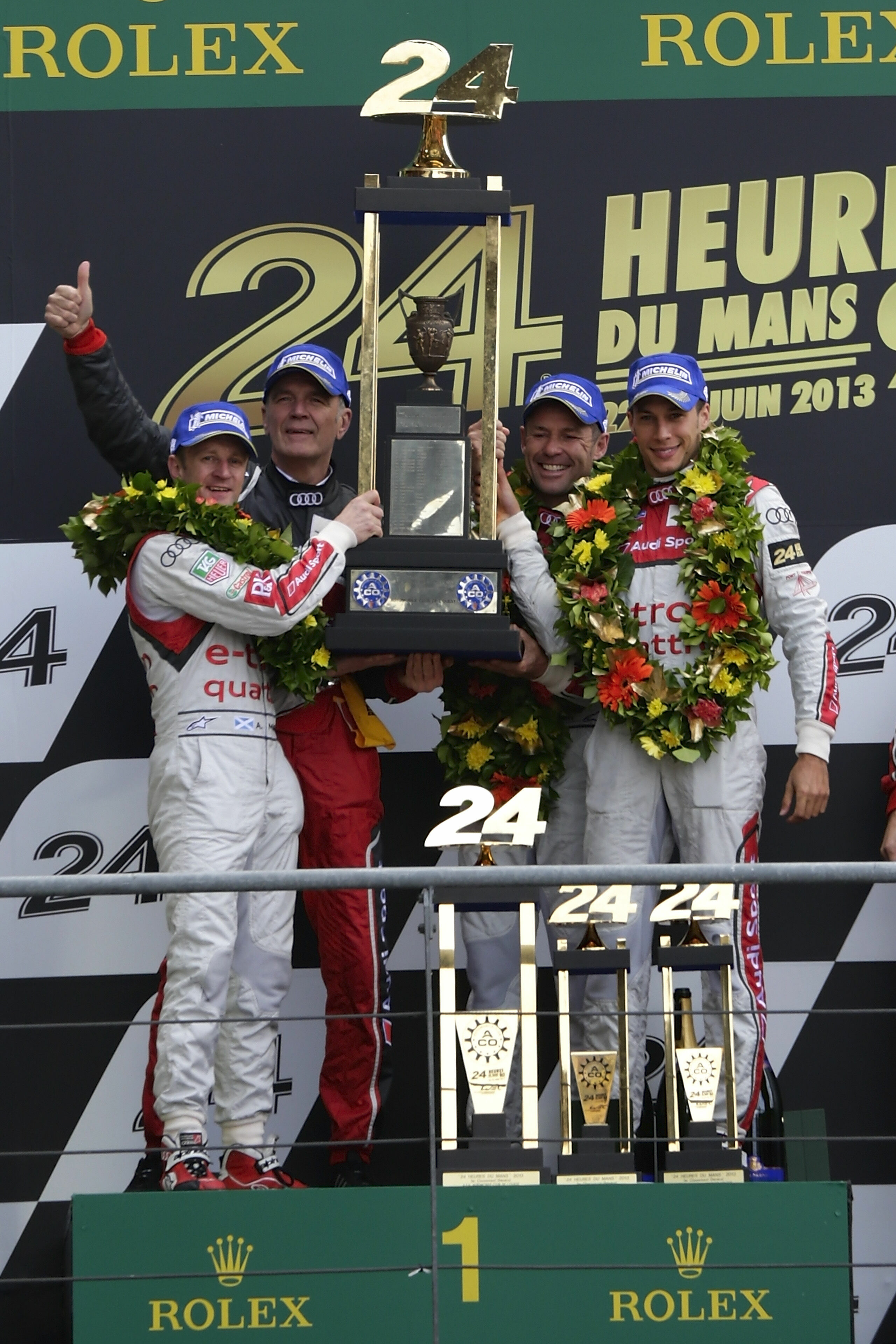 24h Le Mans 2013 - Allan McNish, Wolfgang Ullrich, Tom Kristensen, Loïc Duval
