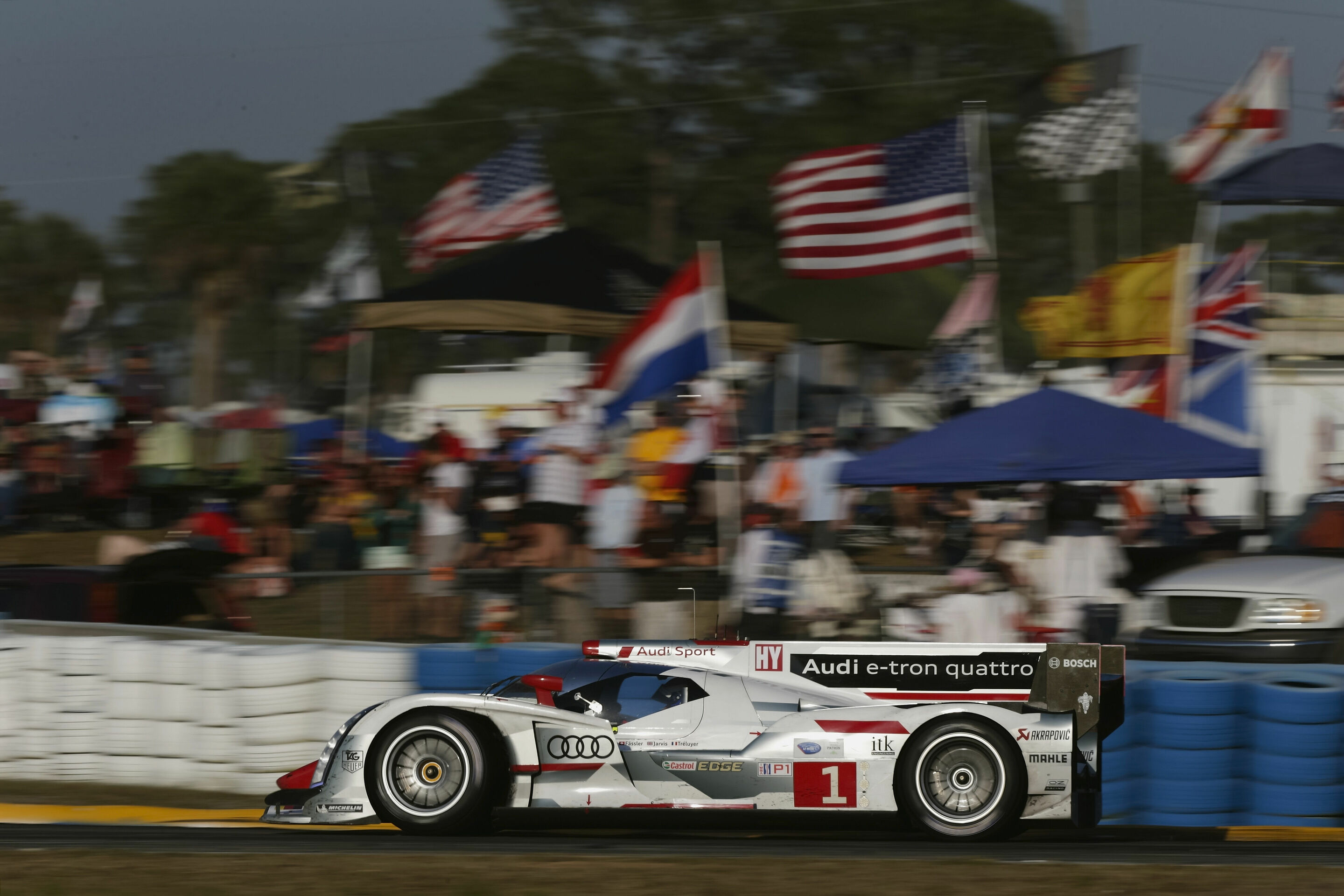 12h Sebring 2013 - Audi R18 e-tron quattro #1 (Audi Sport Team Joest), Marcel Fässler/Oliver Jarvis/Benoît Tréluyer