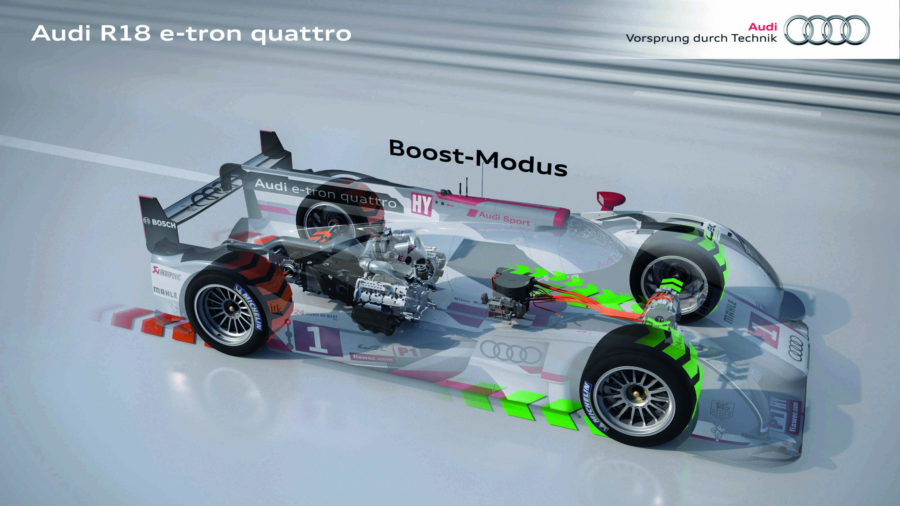 WEC 2013 - Audi R18 e-tron quattro, Hybrid drive