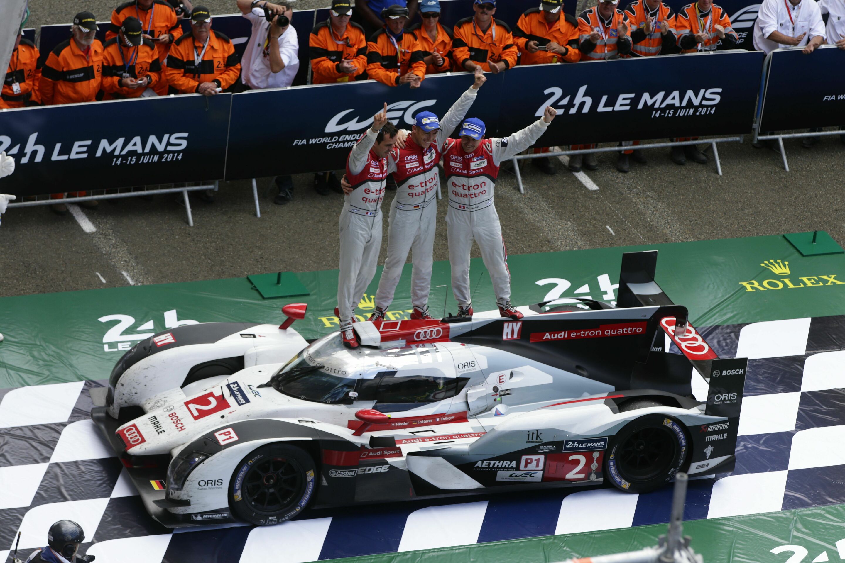 24h Le Mans 2014 - Audi R18 e-tron quattro #2 (Audi Sport Team Joest), Marcel Fässler/André Lotterer/Benoît Tréluyer
