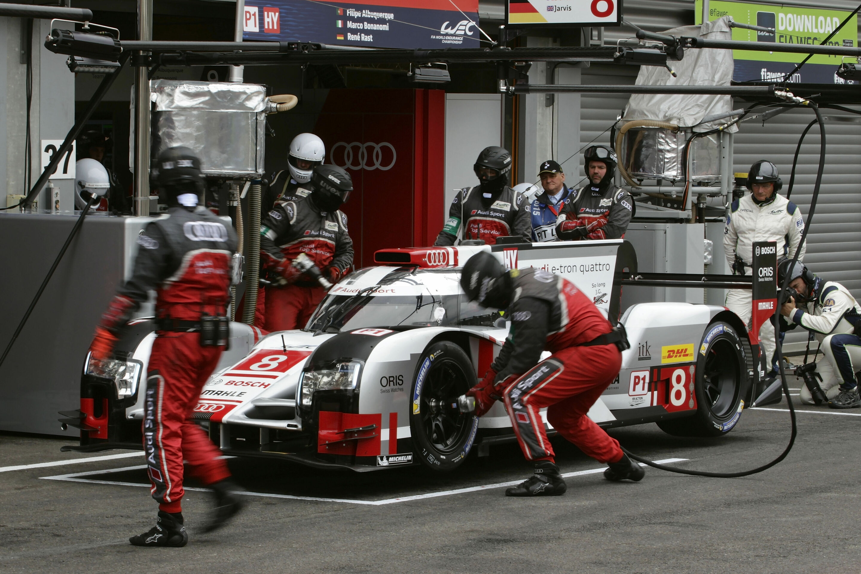 WEC Spa 2015 - Audi R18 e-tron quattro #8 (Audi Sport Team Joest), Lucas di Grassi, Loïc Duval, Oliver Jarvis
