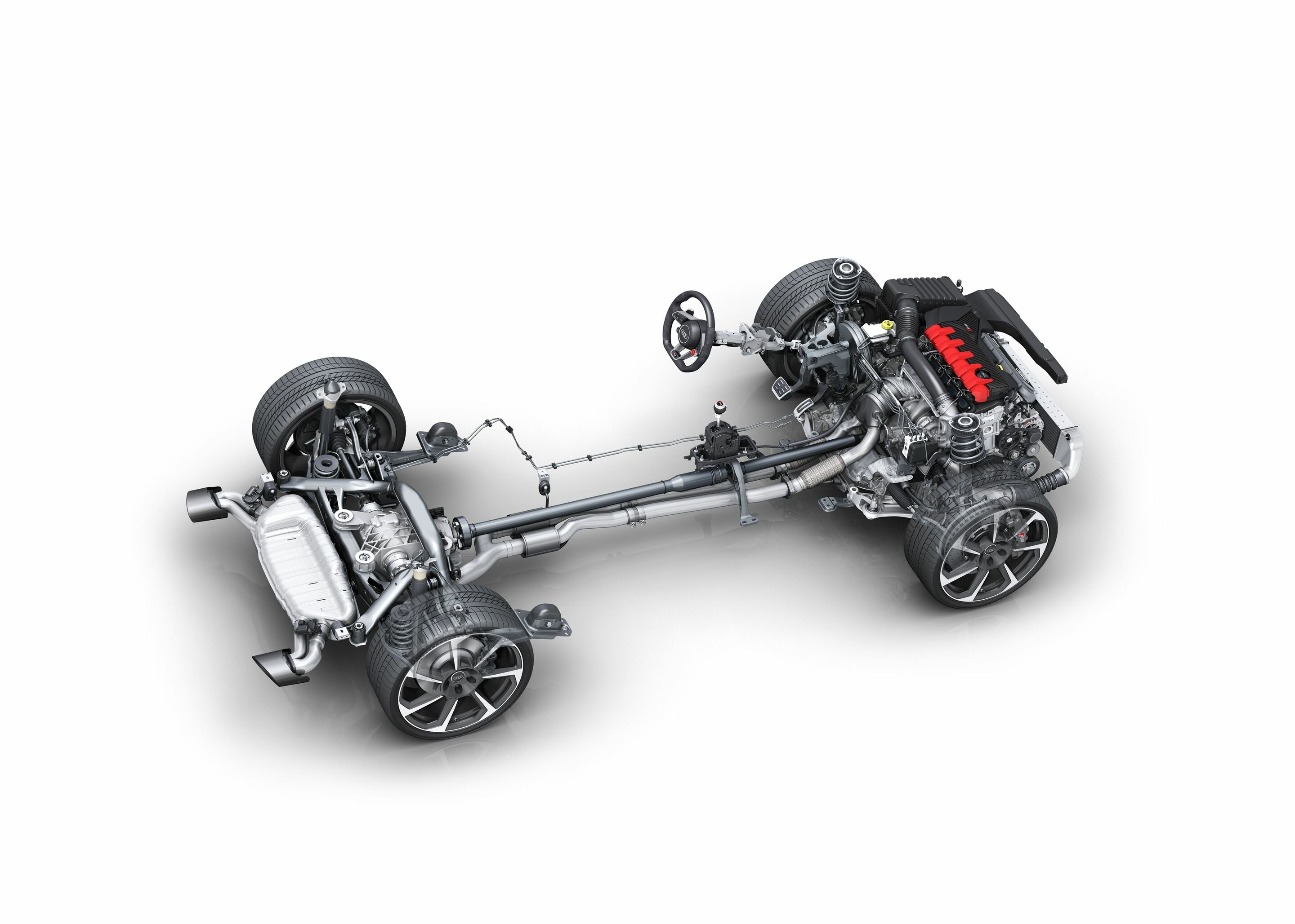 Technikillustrationen - Illustrationen für die Landing Page des Audi Technology Portal