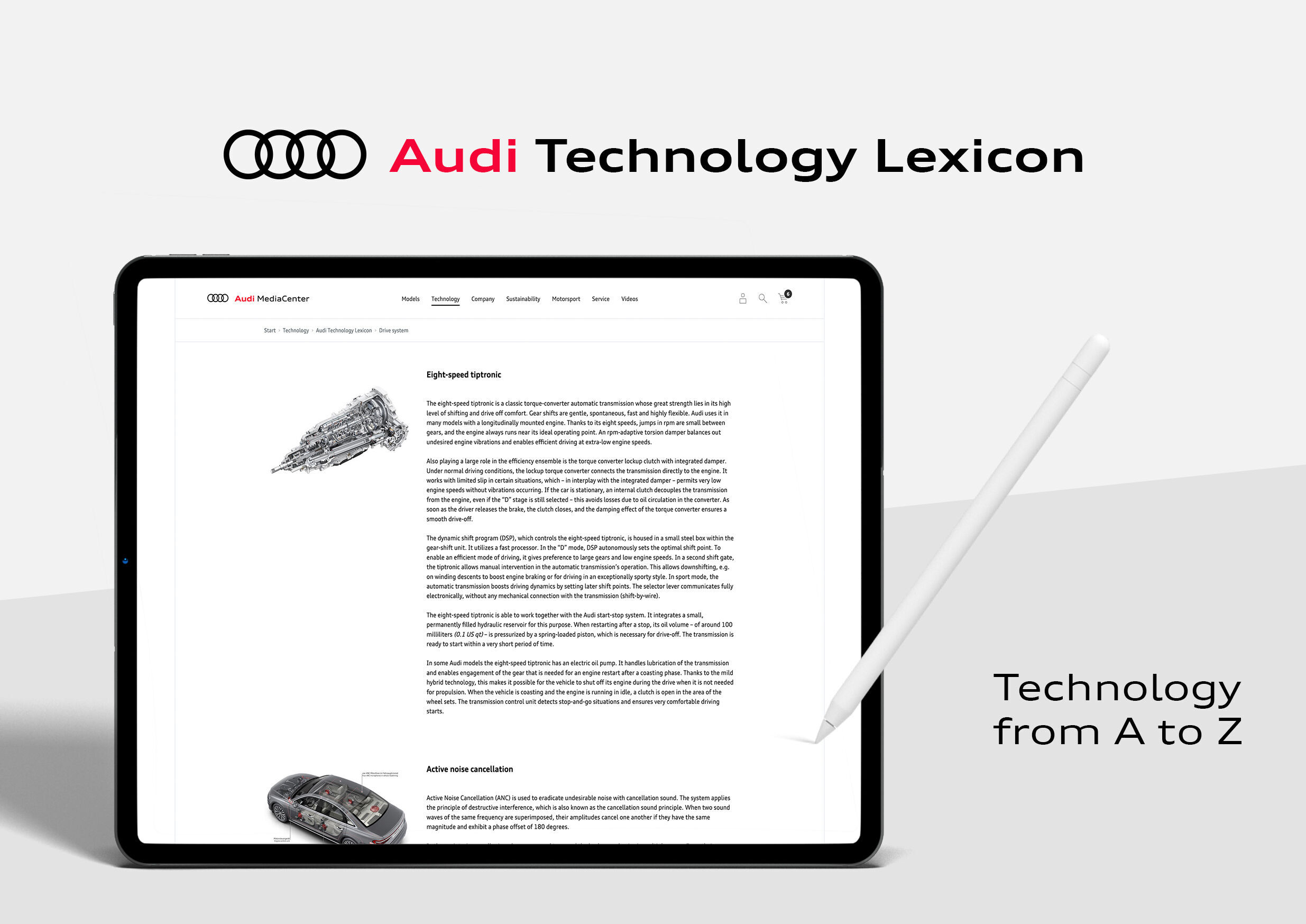 Illustration - Audi Technology Lexicon - Keyvisual Audi Technology Lexicon