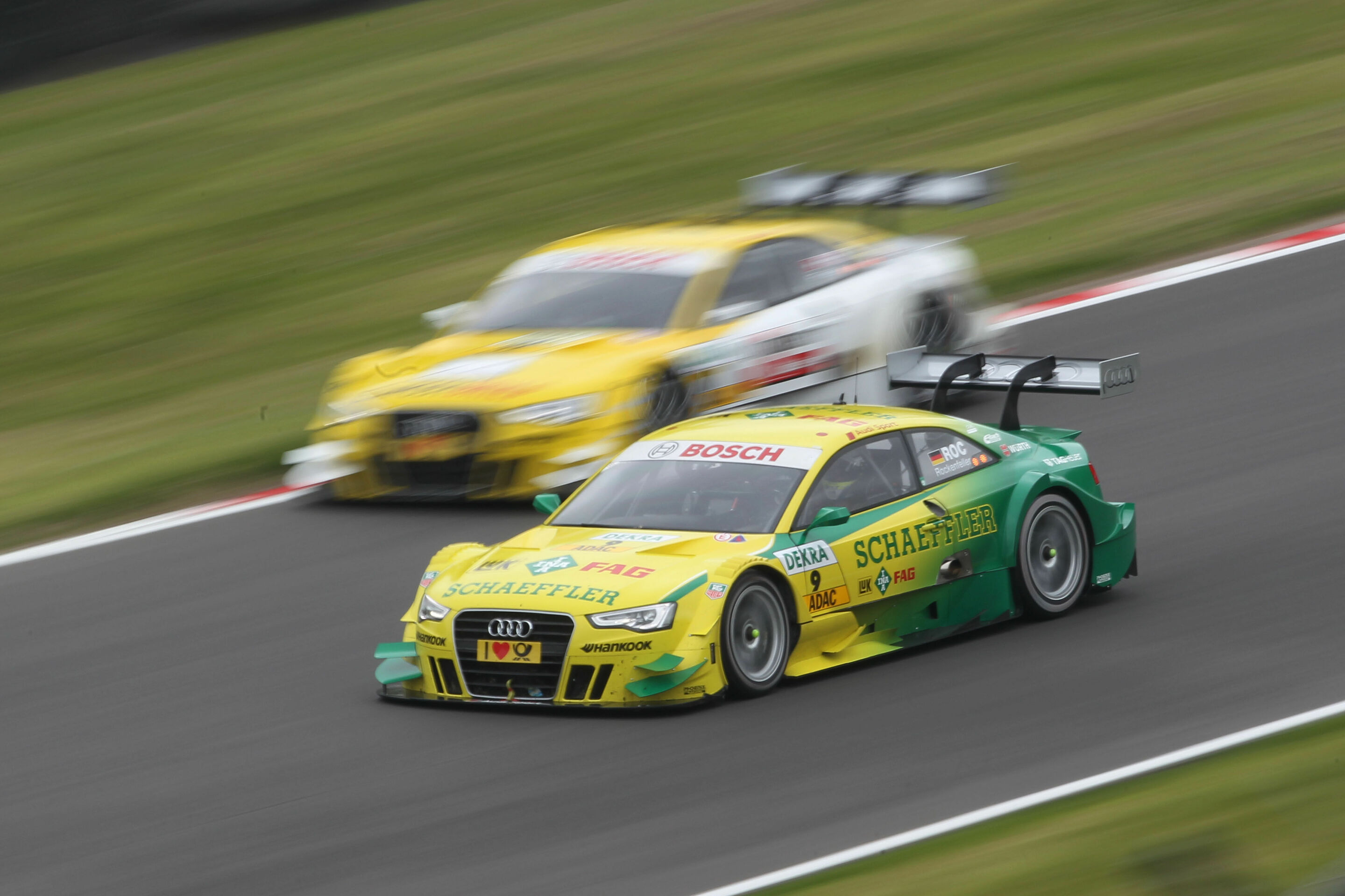 DTM 2012 - Mike Rockenfeller, Schaeffler Audi A5 DTM #9 (Audi Sport Team Phoenix), DTM Brands Hatch 2012
