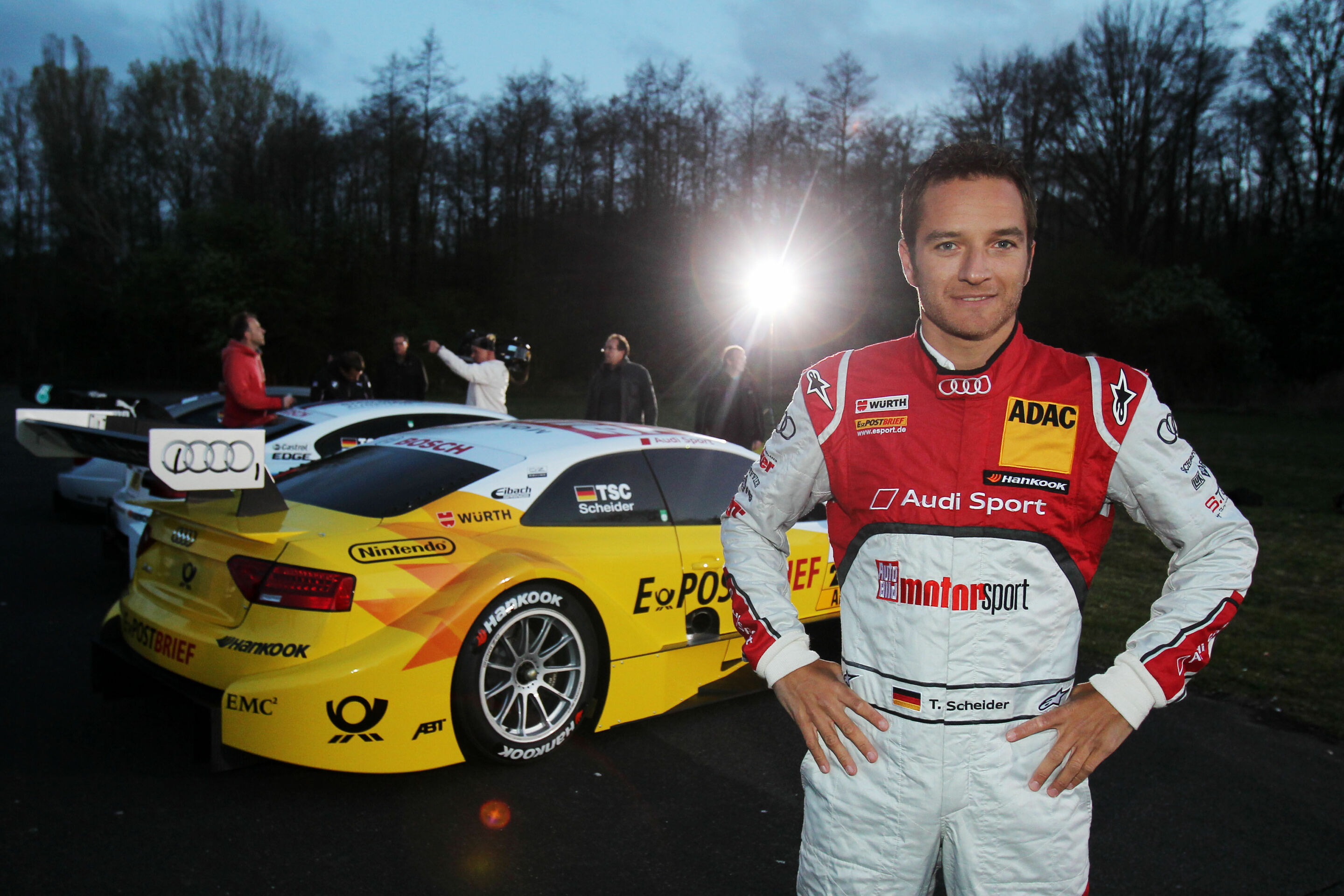 DTM 2012 - Timo Scheider, Making of ARD-Trailer, Frankfurt