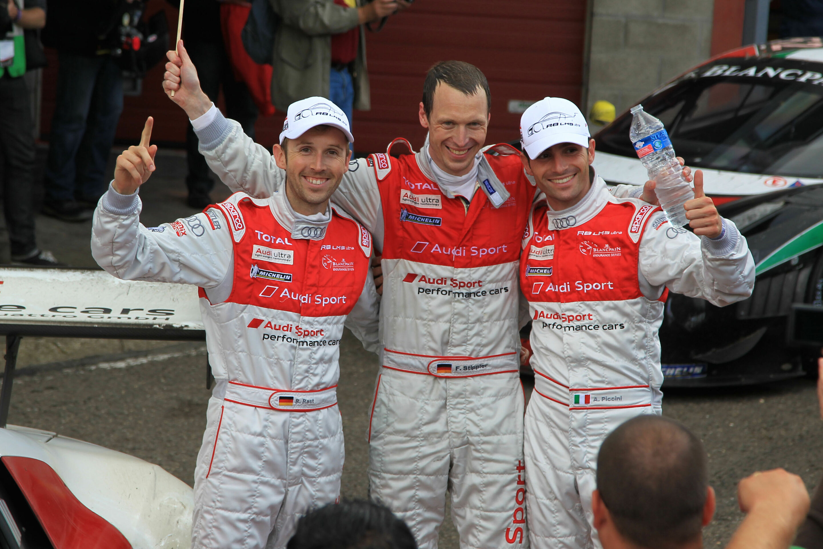 24h Spa 2012 - Audi R8 LMS ultra #16 (Audi Sport Team Phoenix) Andrea Piccini/René Rast/Frank Stippler
