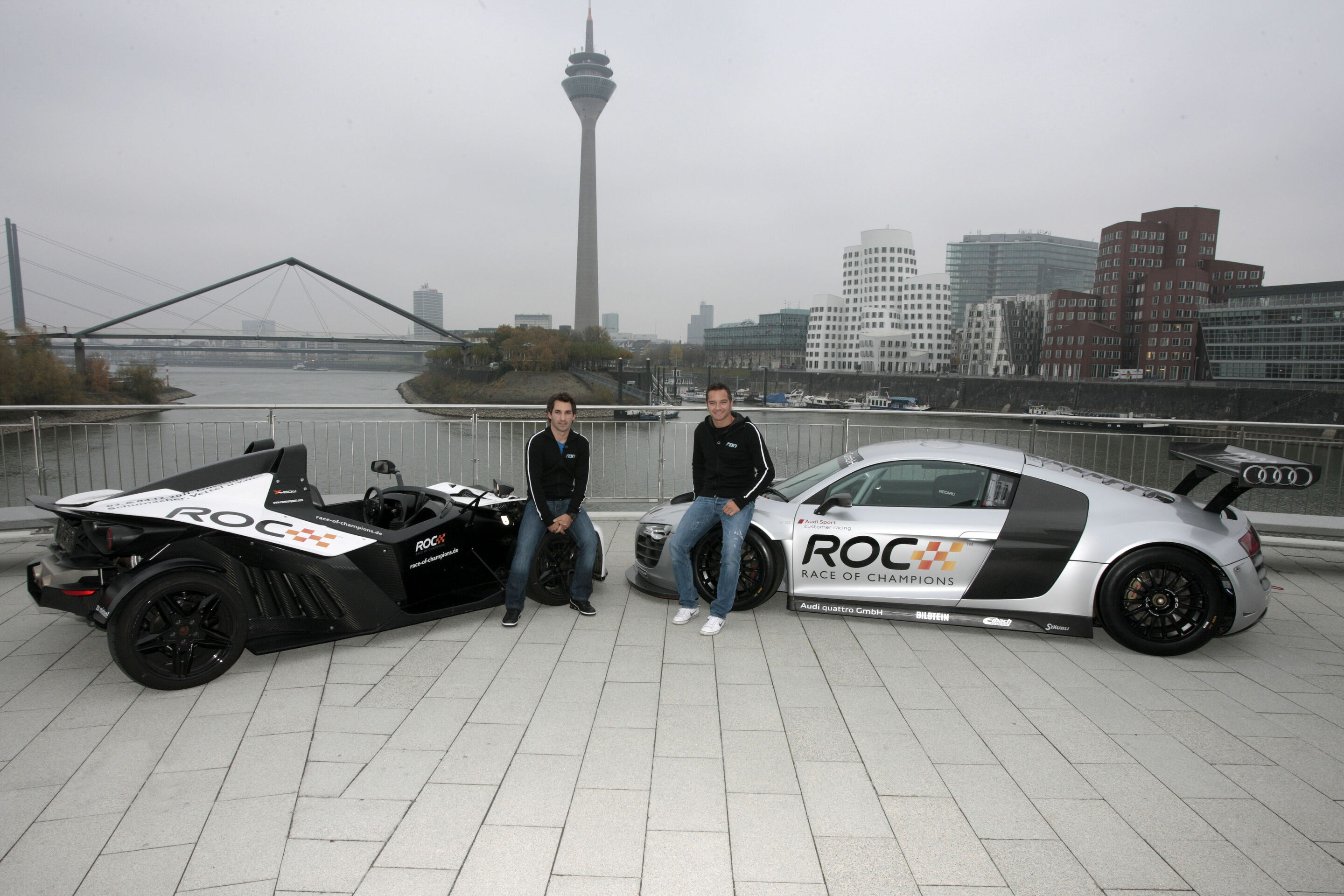 Race of Champions 2011 - Timo Glock und Timo Scheider, Pressekonferenz Düsseldorf