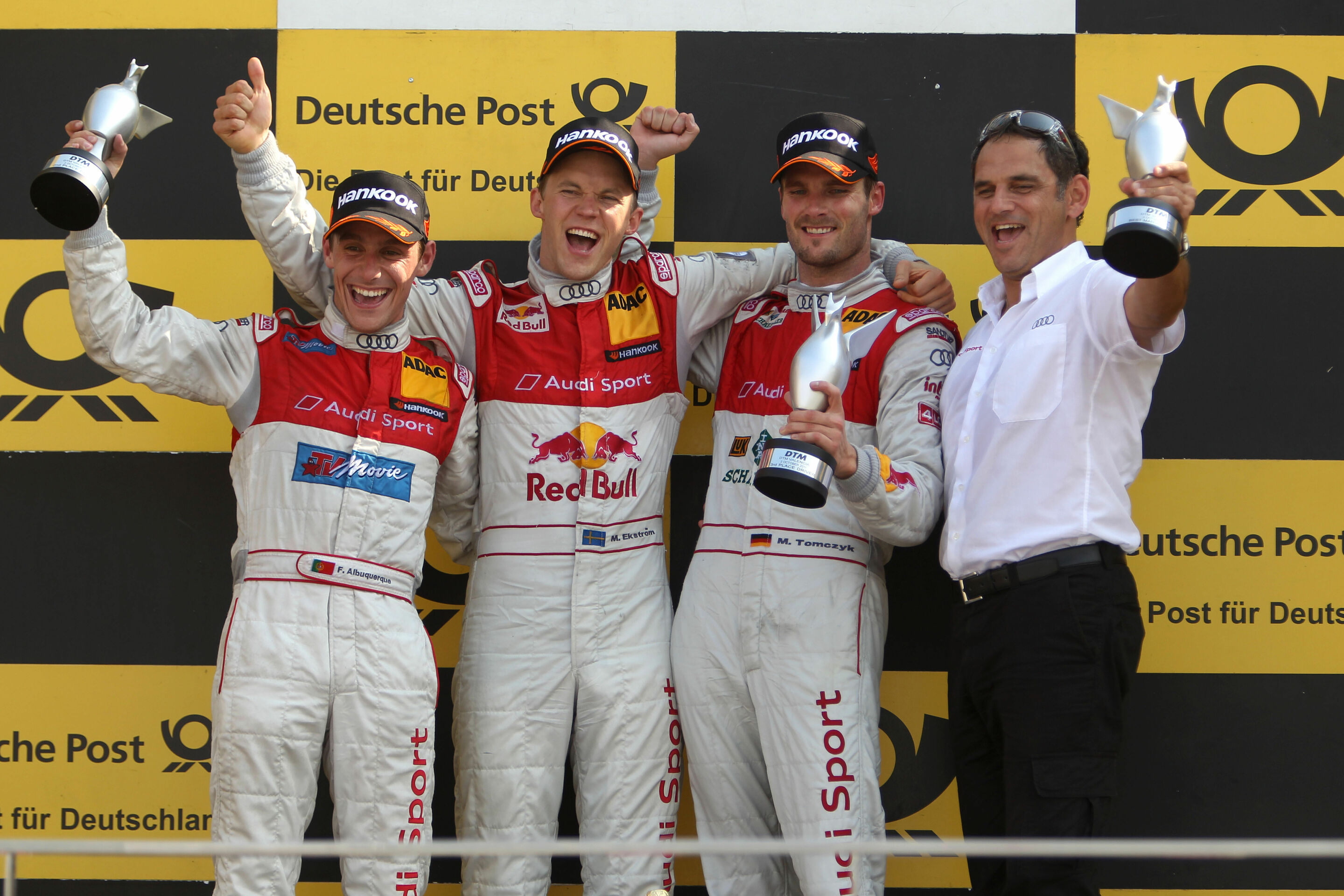 DTM 2011 - Filipe Albuquerque, Mattias Ekström, Martin Tomczyk, Hans-Jürgen Abt