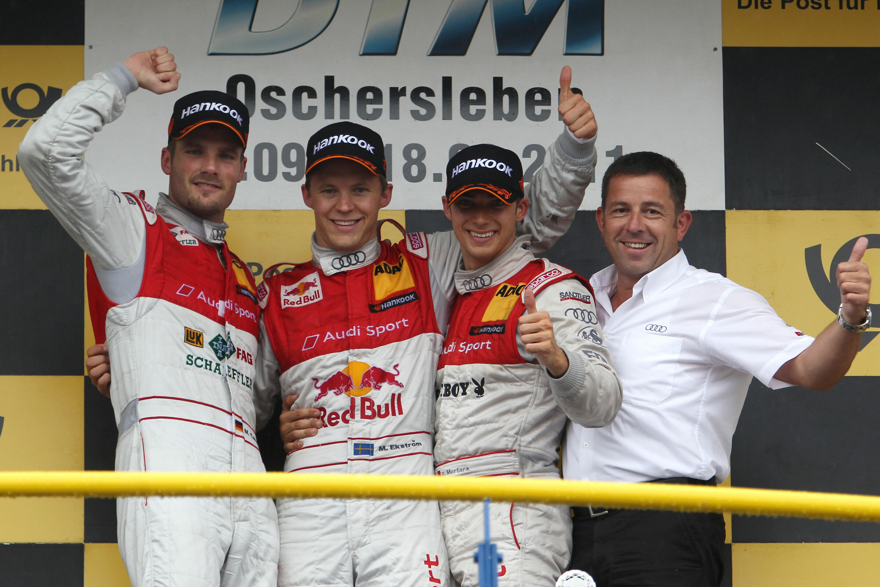 DTM 2011 - Martin Tomczyk, Mattias Ekström, Edoardo Mortara, Albert Deuring