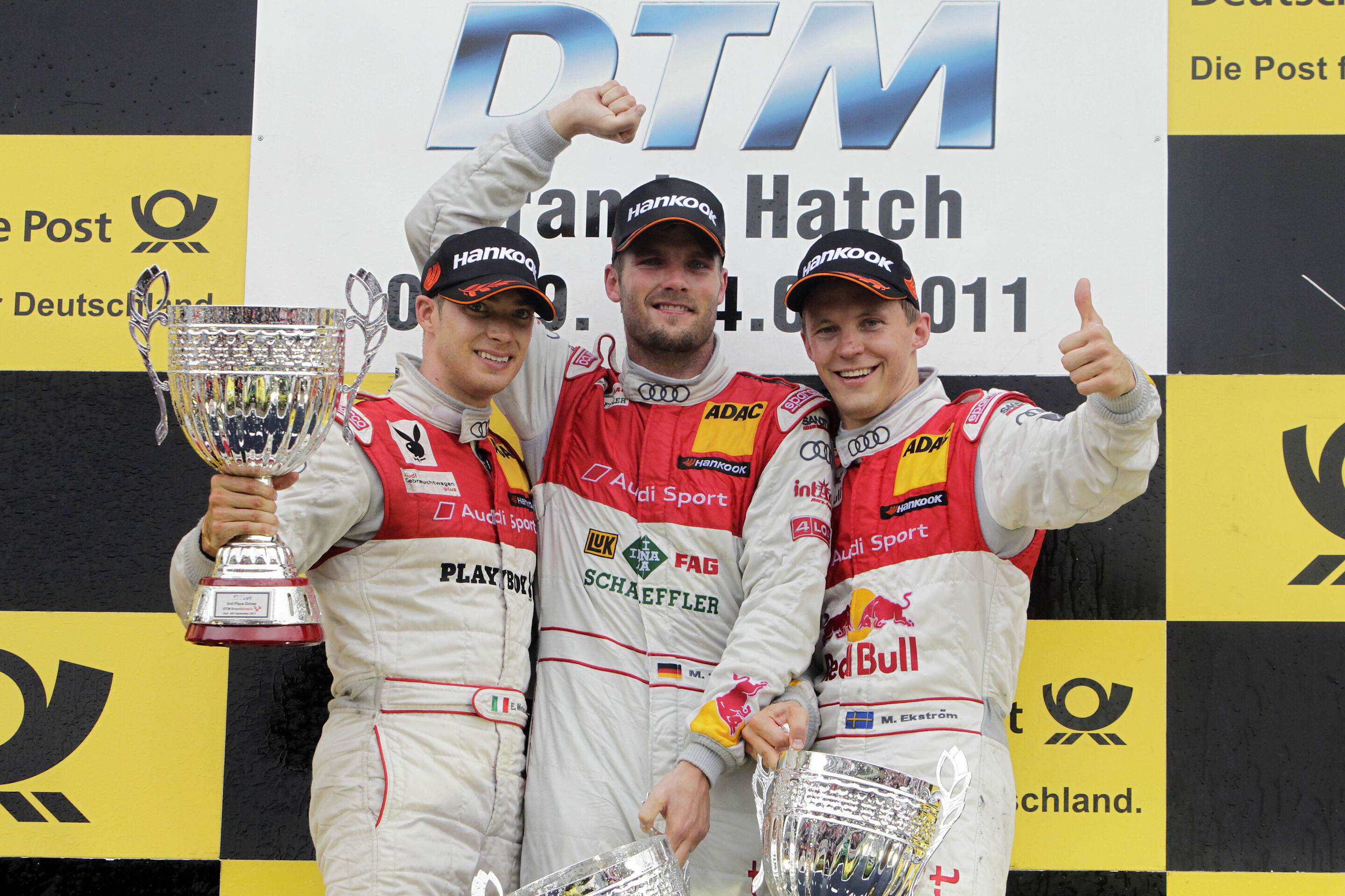 DTM 2011 - Edoardo Mortara, Martin Tomczyk, Mattias Ekström