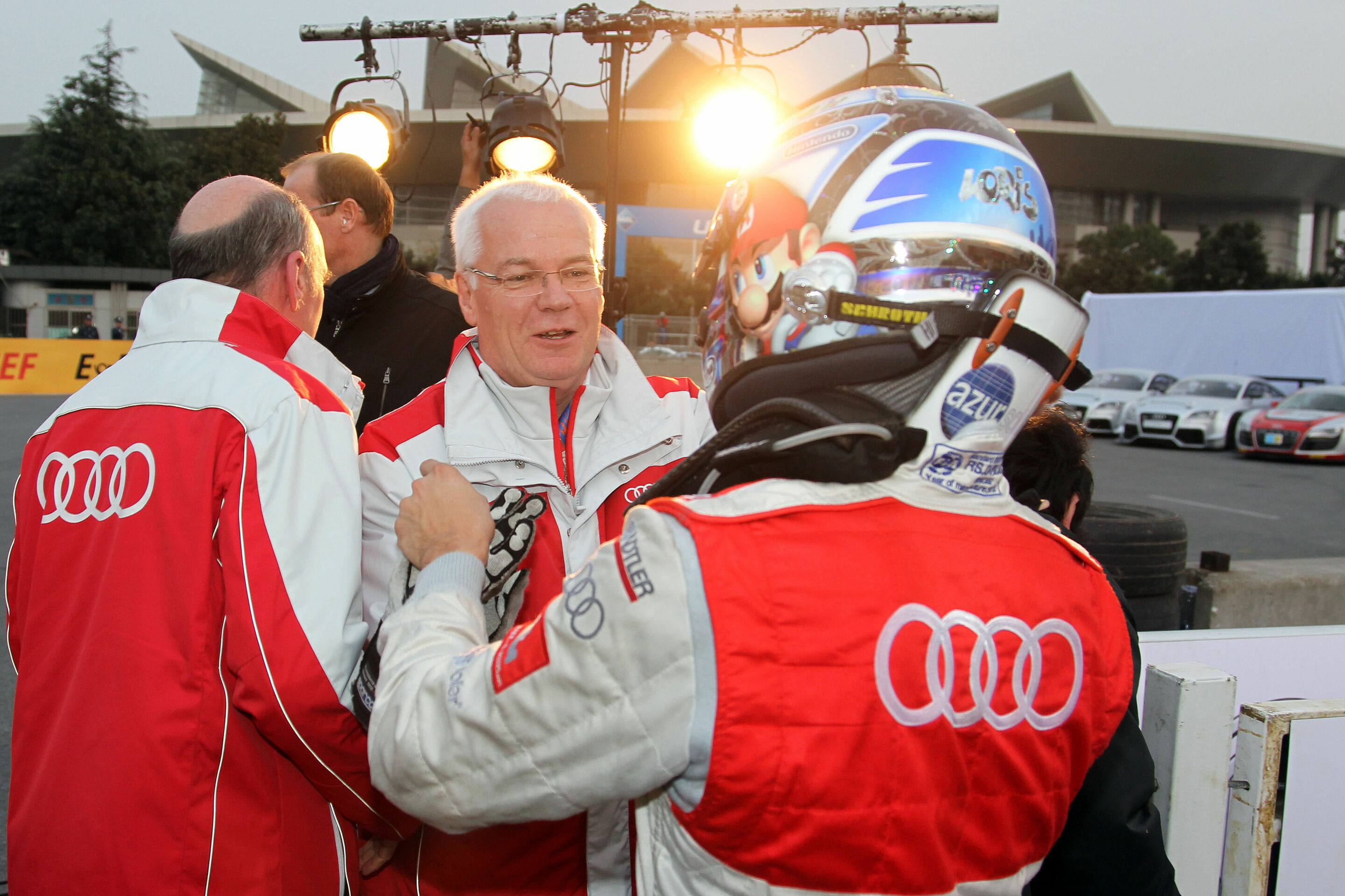 DTM 2010 - Michael Dick (Member of the Board of AUDI AG for Technical Development), Timo Scheider