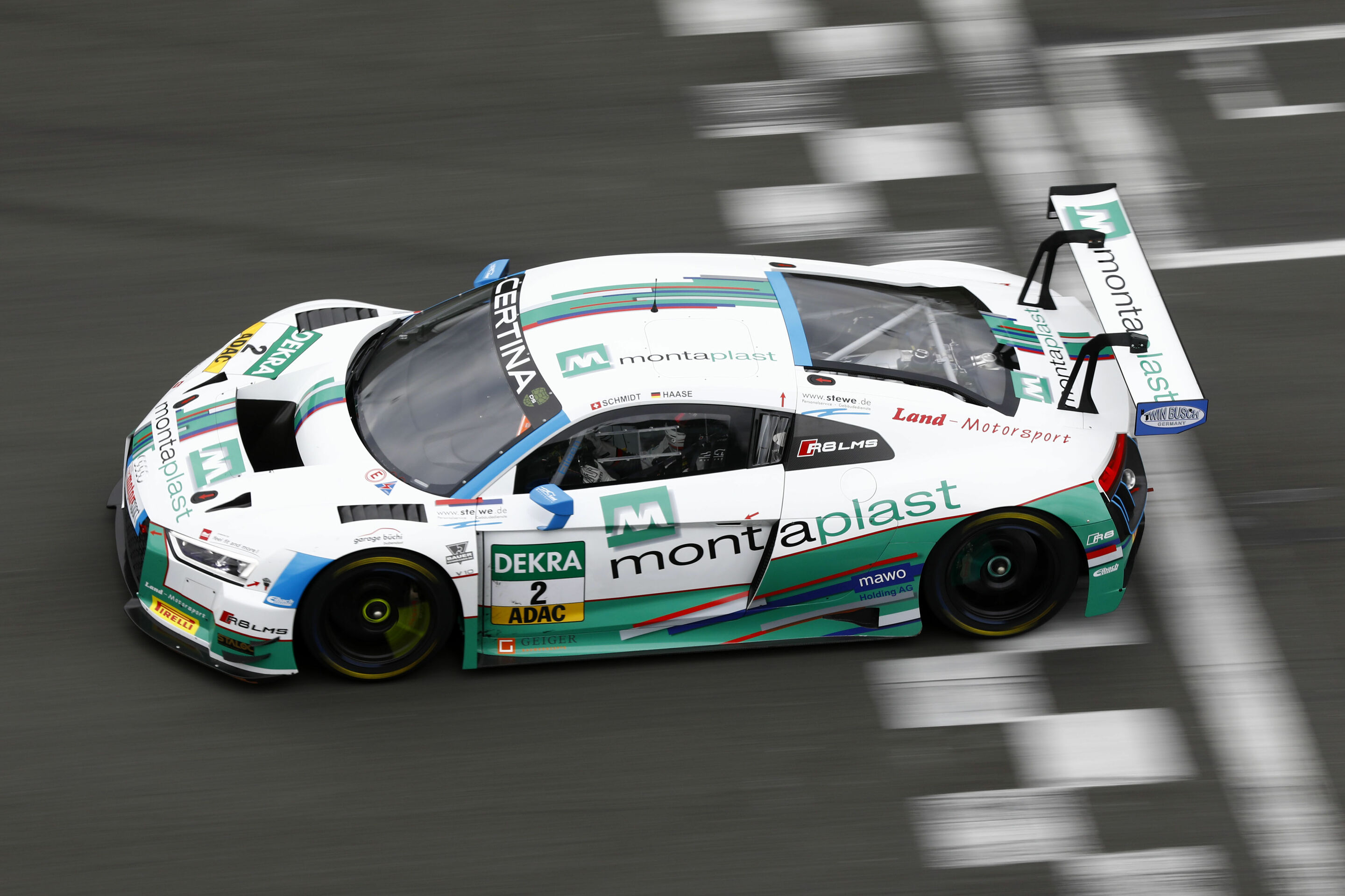 ADAC GT Masters 2017 - Audi R8 LMS #2 (Montaplast by Land-Motorsport), Christopher Haase/Jeffrey Schmidt