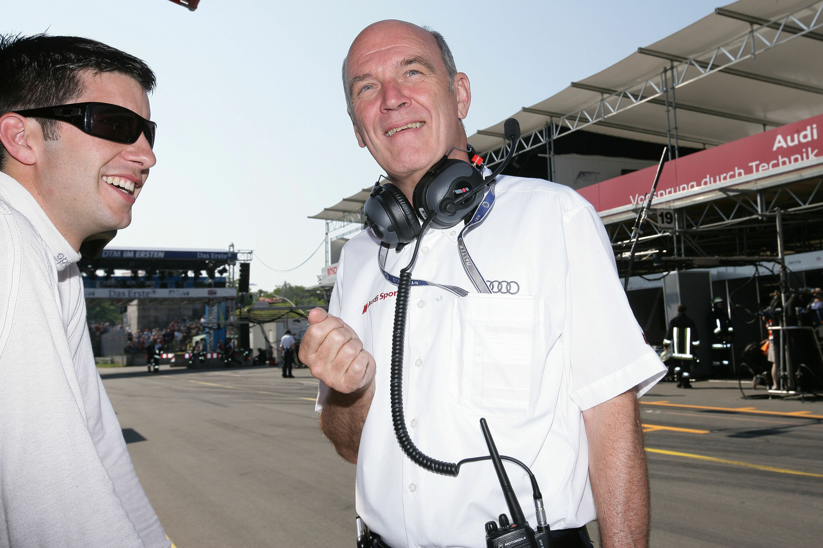 DTM 2010 - Mike Rockenfeller, Head of Audi Motorsport Dr. Wolfgang Ullrich