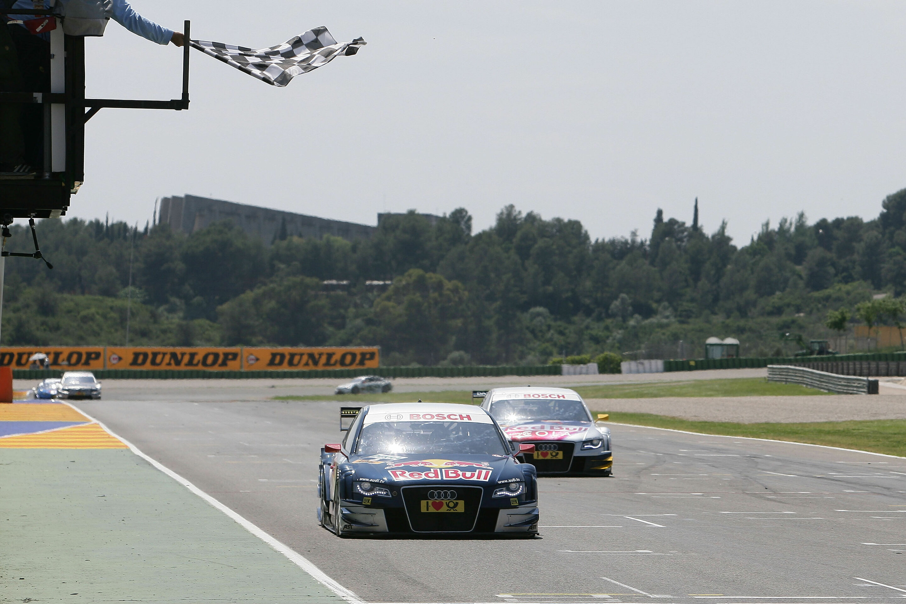 DTM 2010 - Red Bull Audi A4 DTM #5 (Audi Sport Team Abt Sportsline), Mattias Ekström; Red Bull Cola Audi A4 DTM #6 (Audi Sport Team Abt Sportsline), Martin Tomczyk