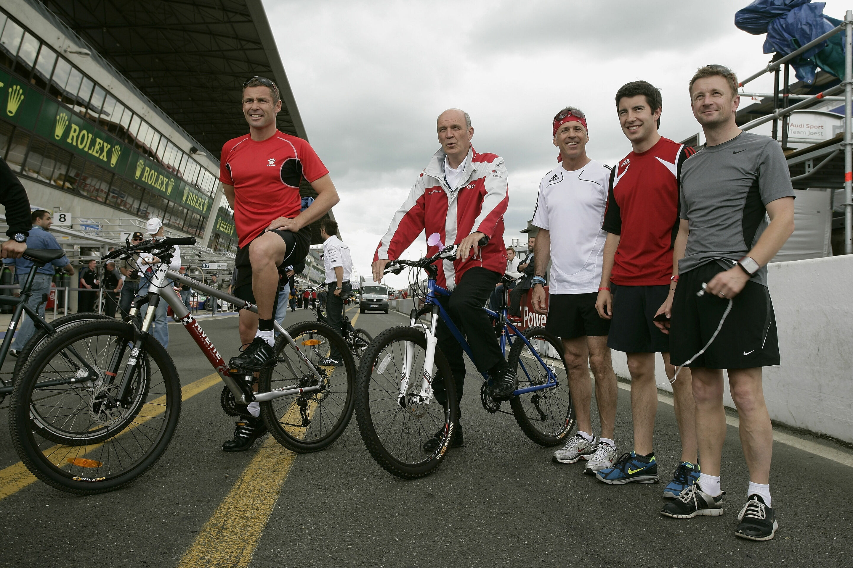 Le Mans 2010 - Tom Kristensen, Dr. Wolfgang Ullrich, Dindo Capello, Mike Rockenfeller, Allan McNish