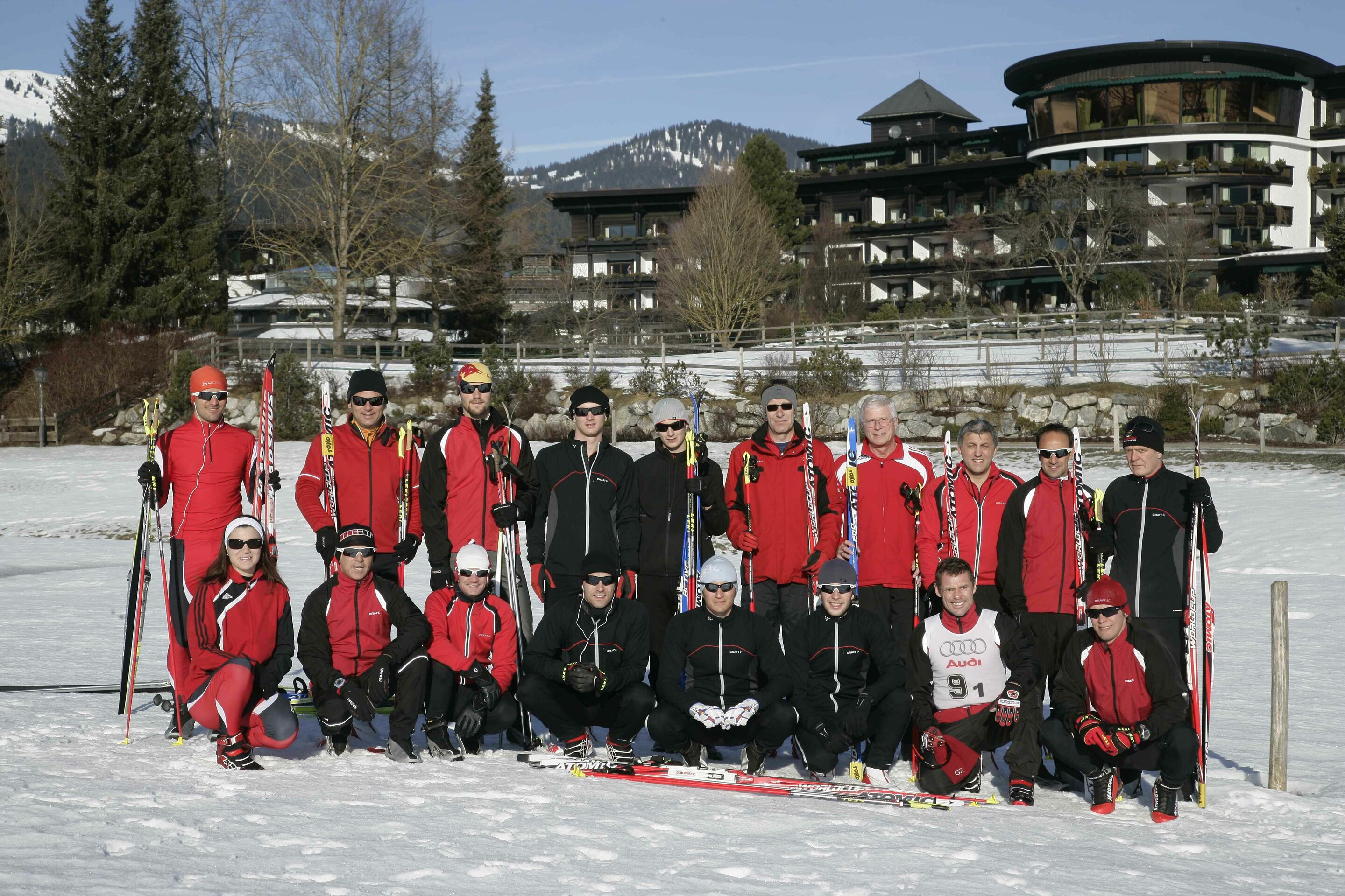 Audi Wintercamp 2009 - Die Audi Mannschaft im Winter-Camp