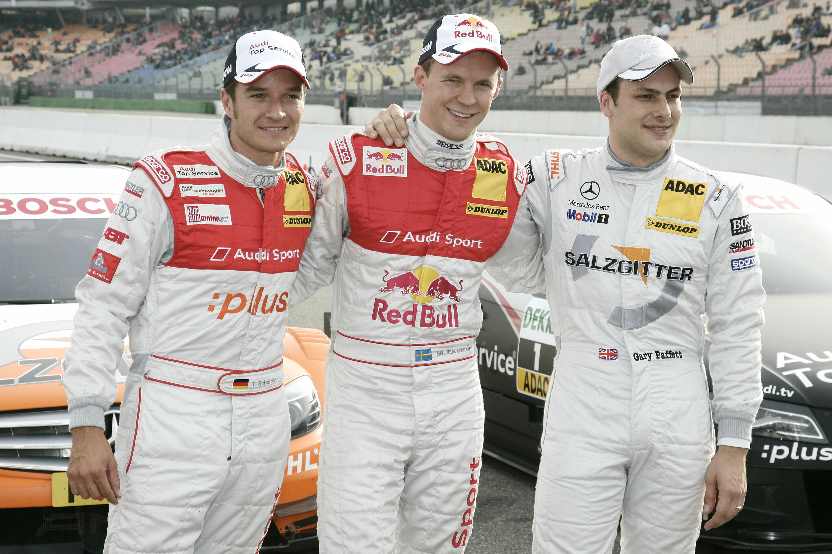 DTM 2009 - Timo Scheider, Mattias Ekström, Gary Paffett