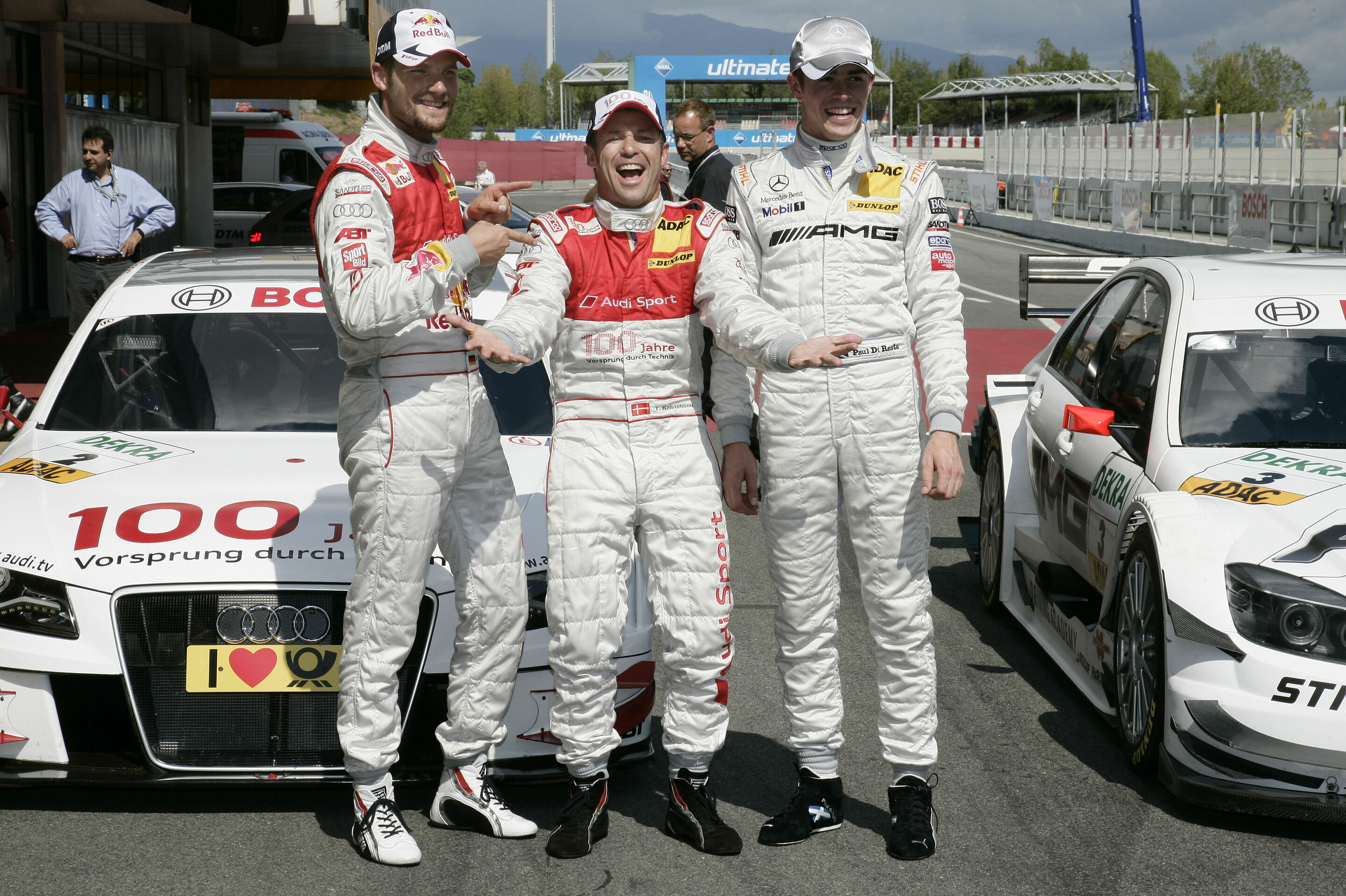 DTM 2009 - Martin Tomczyk, Tom Kristensen, Paul di Resta