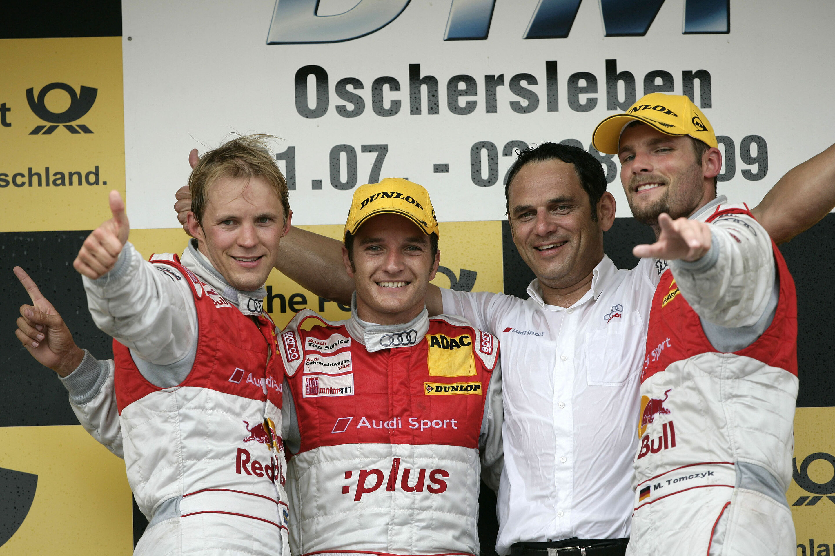 DTM 2009 - Mattias Ekström, Timo Scheider, Hans-Jürgen Abt, Martin Tomczyk