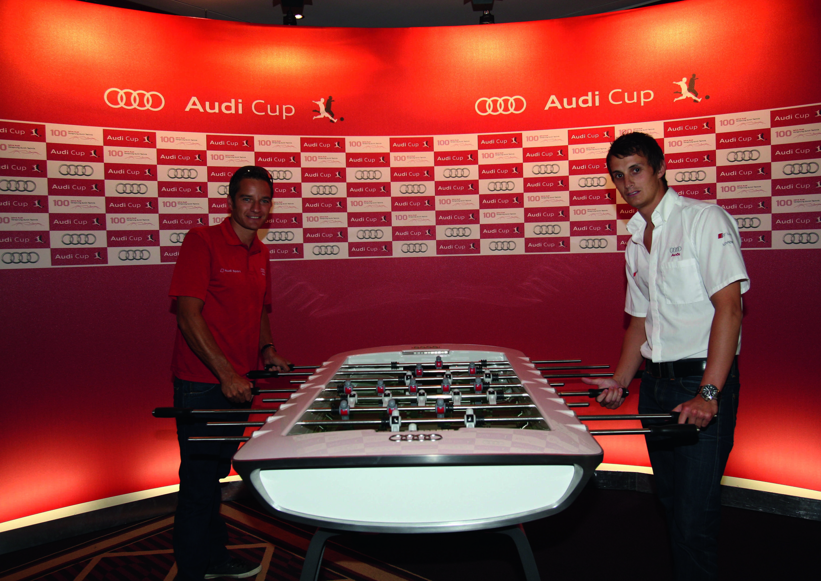 Audi Cup 2009 - Timo Scheider und Oliver Jarvis beim Audi Cup