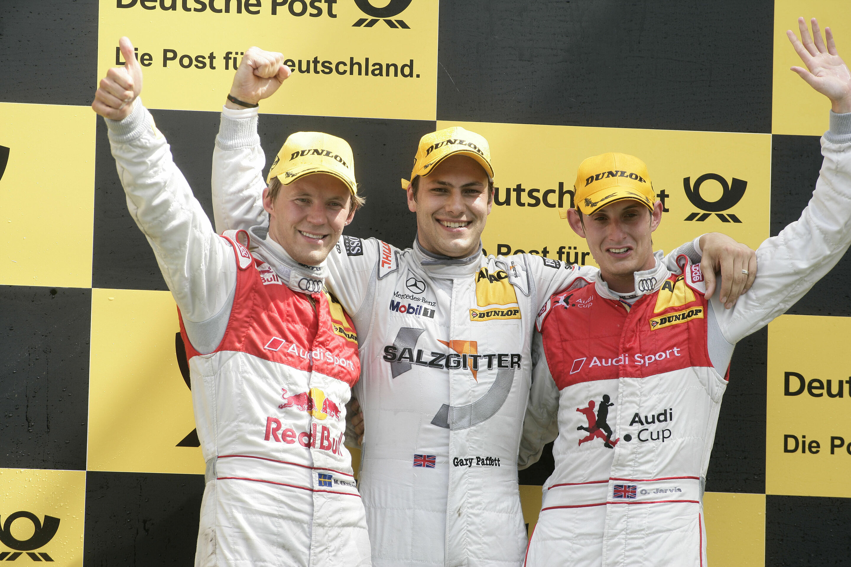 DTM 2009 - Mattias Ekström, Gary Paffett, Oliver Jarvis