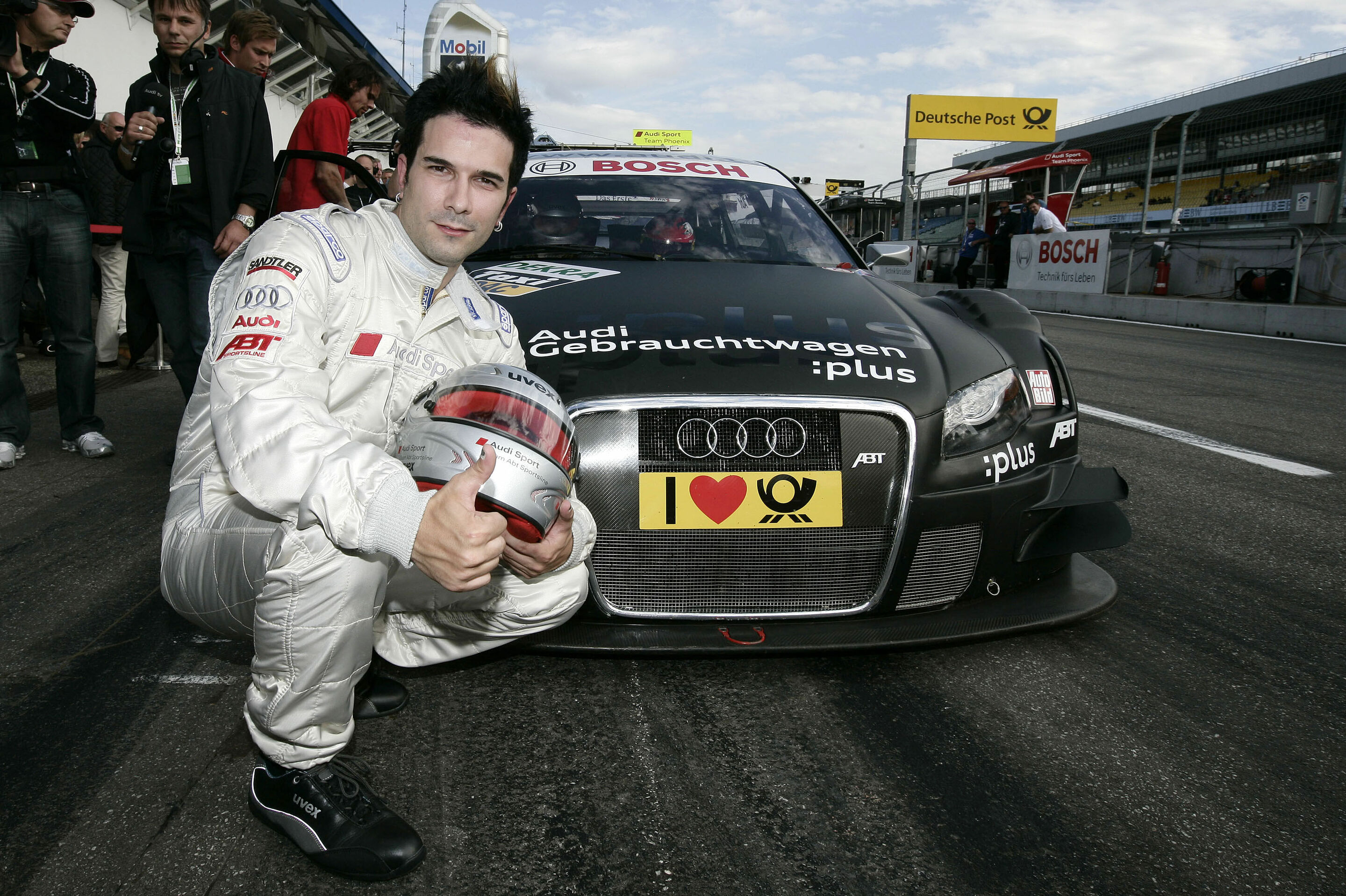 DTM 2009 - Marc Terenzi bei der Taxifahrt