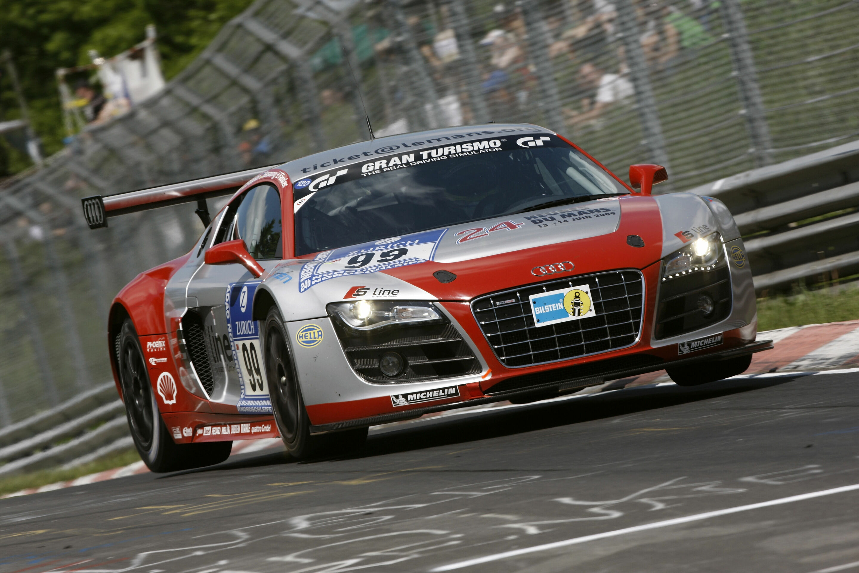 24h Nürburgring 2009 - Audi R8 LMS (Phoenix Racing), Marc Basseng/Marcel Fässler/Mike Rockenfeller/Frank Stippler