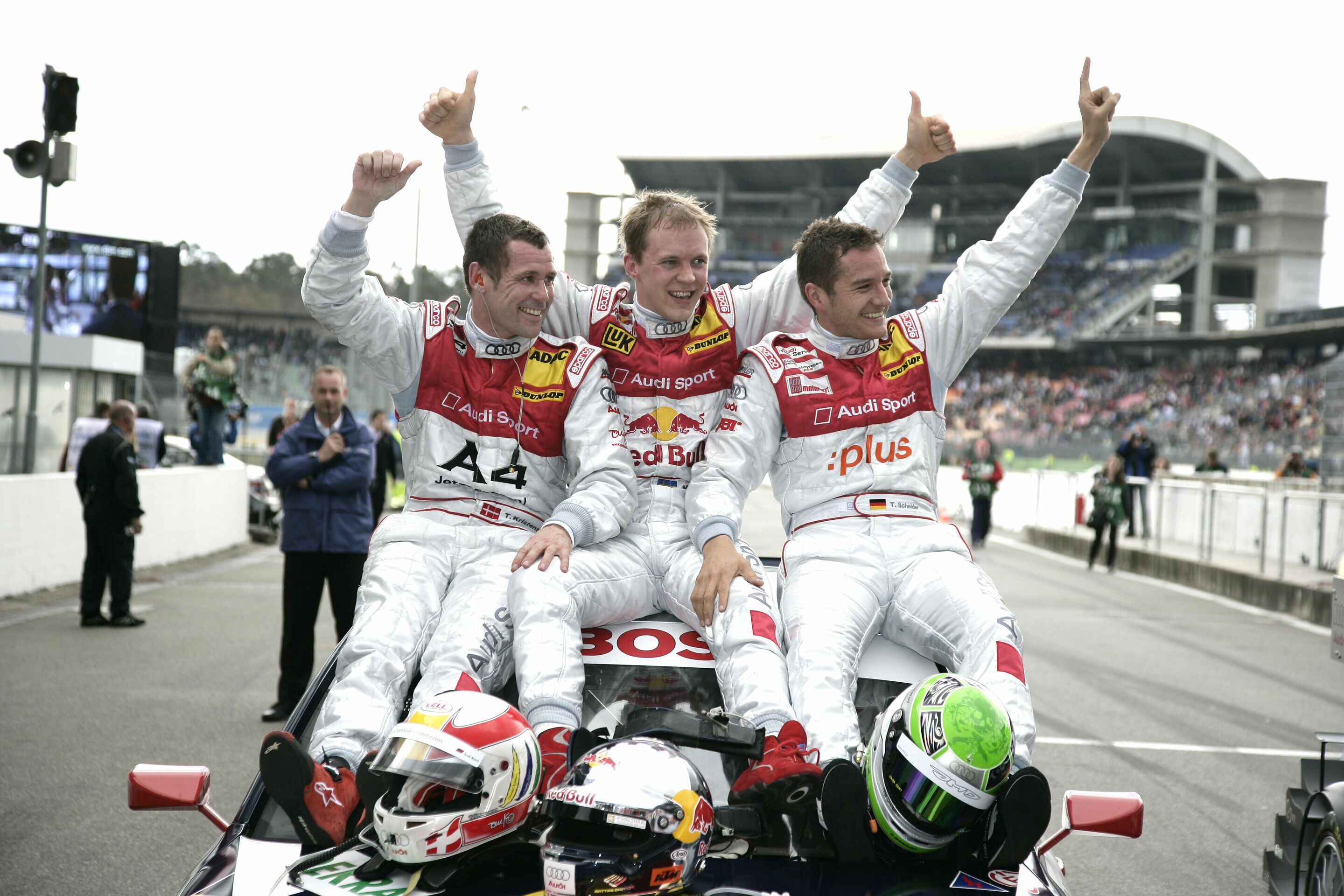 DTM 2008 - Tom Kristensen, Mattias Ekström, Timo Scheider