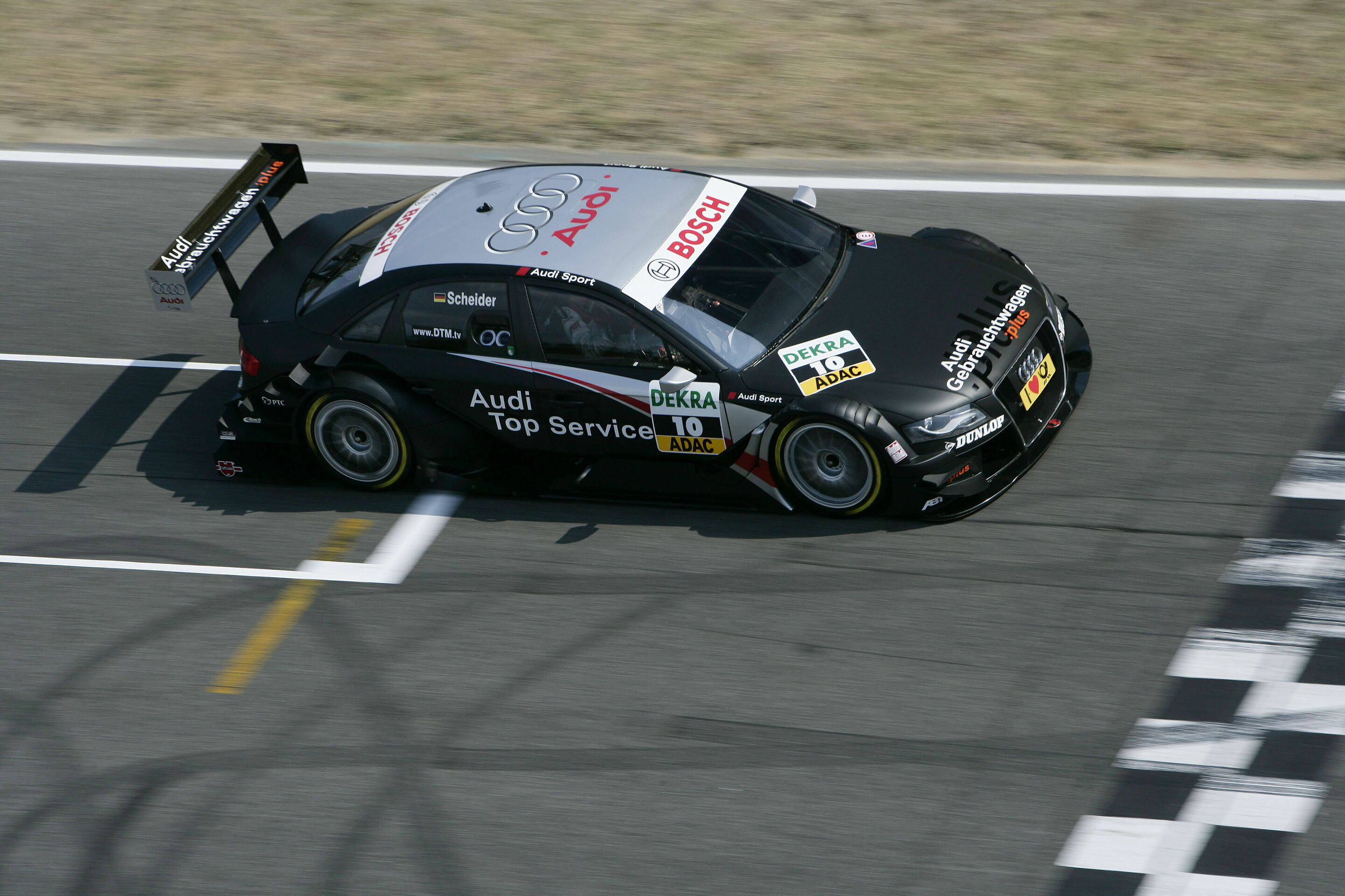 DTM 2008 - Gebrauchtwagen:plus/Top Service Audi A4 DTM #10 (Audi Sport Team Abt Sportsline), Timo Scheider
