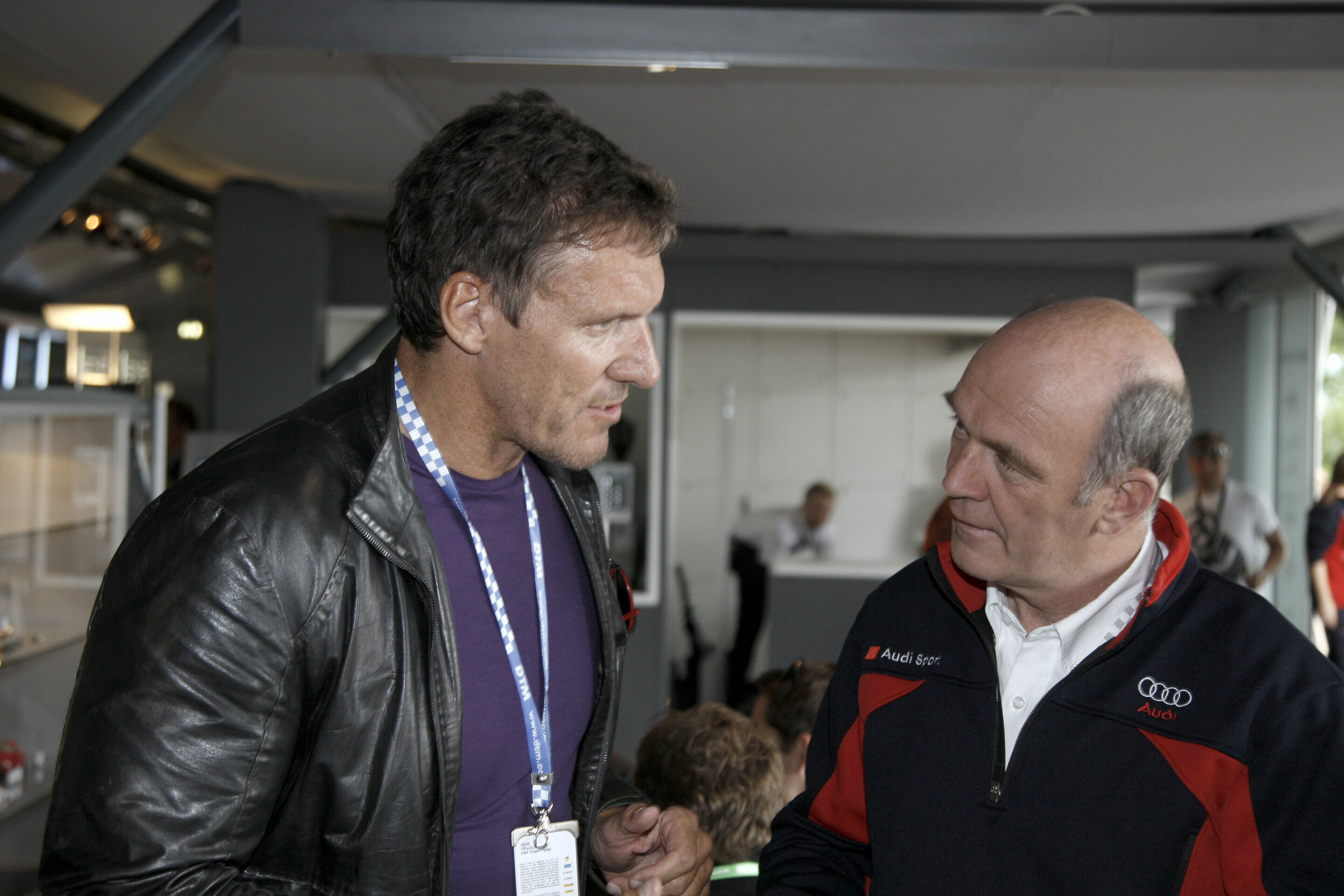 DTM 2008 - Actor Ralf Möller, Audi Head of Motorsport Dr Wolfgang Ullrich
