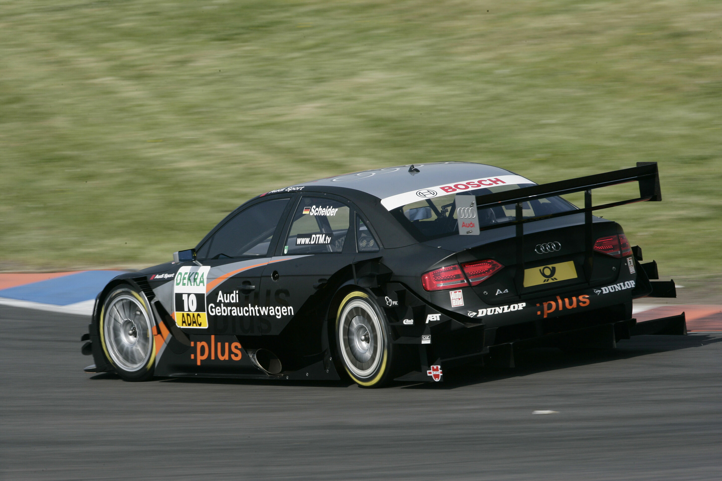 DTM 2008 - Gebrauchtwagen:plus/Top Service Audi A4 DTM #10 (Audi Sport Team Abt Sportsline), Timo Scheider
