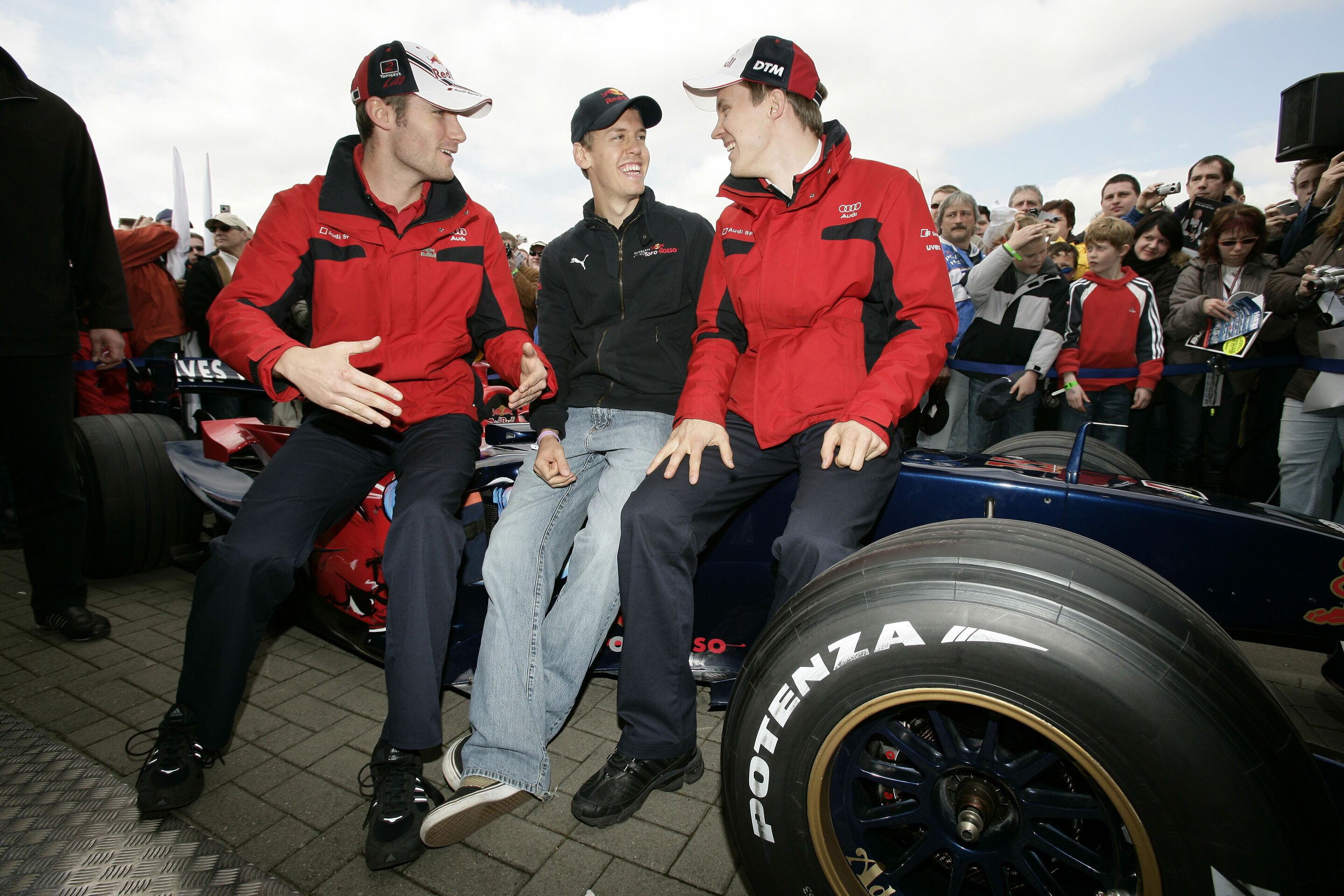 DTM 2008 - Martin Tomczyk, Sebastian Vettel, Mattias Ekström