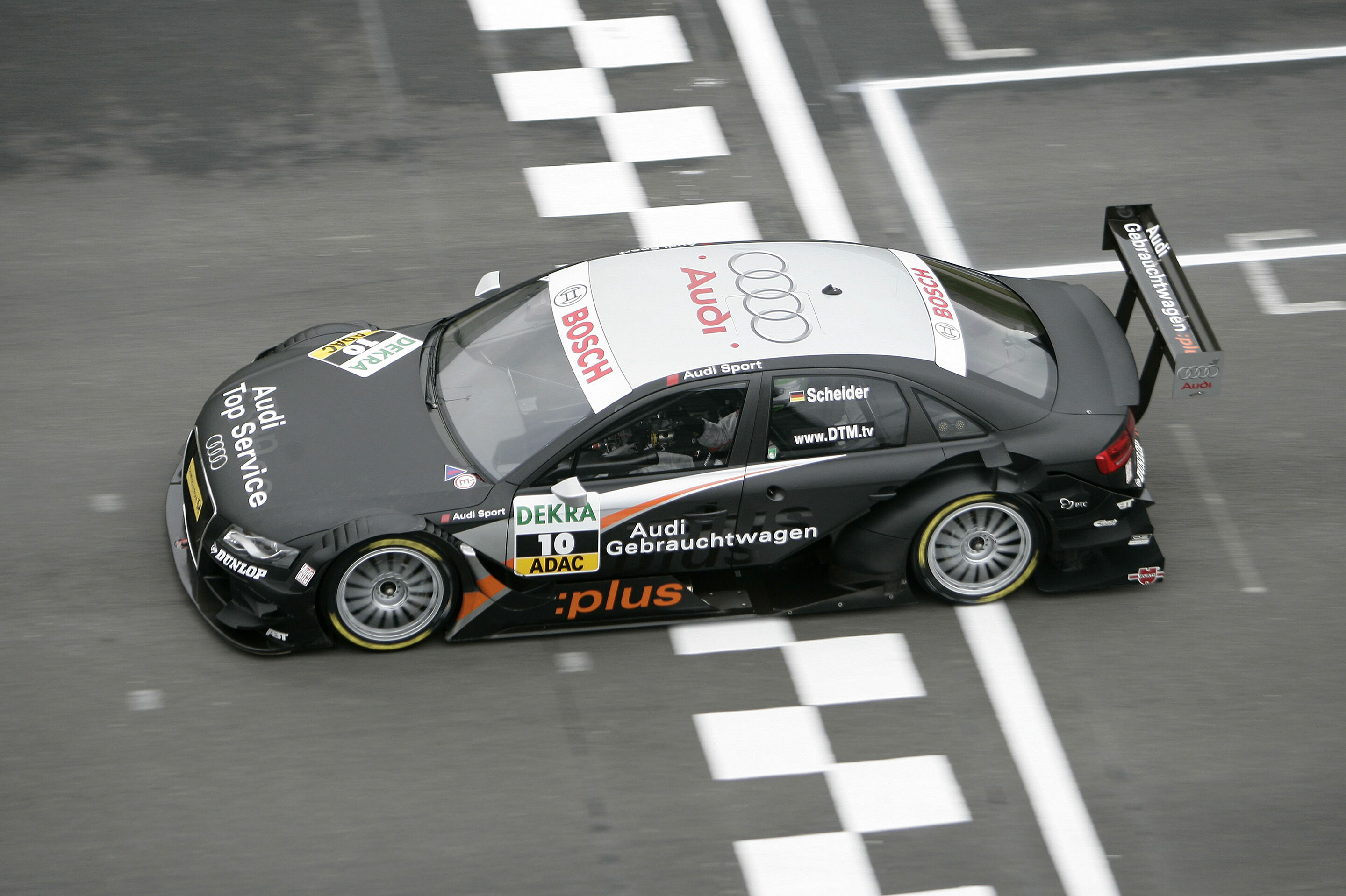 DTM 2008 - Gebrauchtwagen:plus/Top Service Audi A4 DTM #10 (Audi Sport Team Abt Sportsline), Timo Scheider