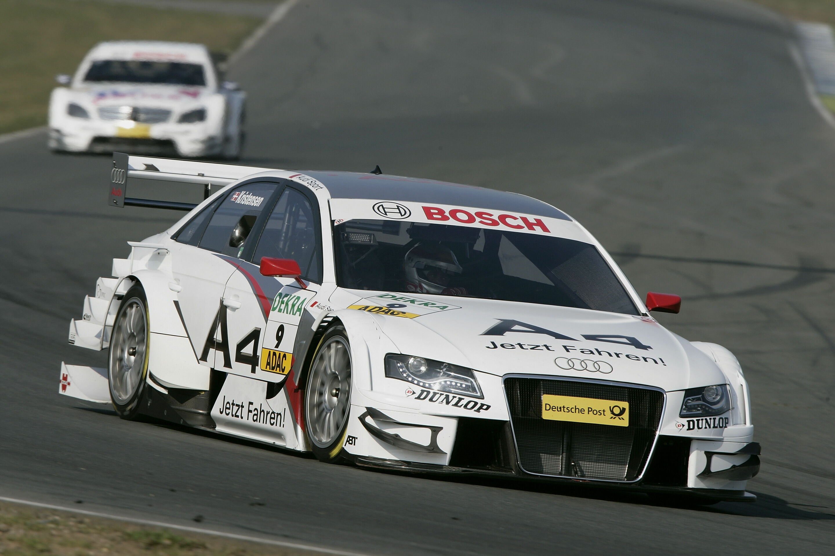 DTM 2008 - Tom Kristensen im Audi A4 DTM bei Testfahrten in Oschersleben