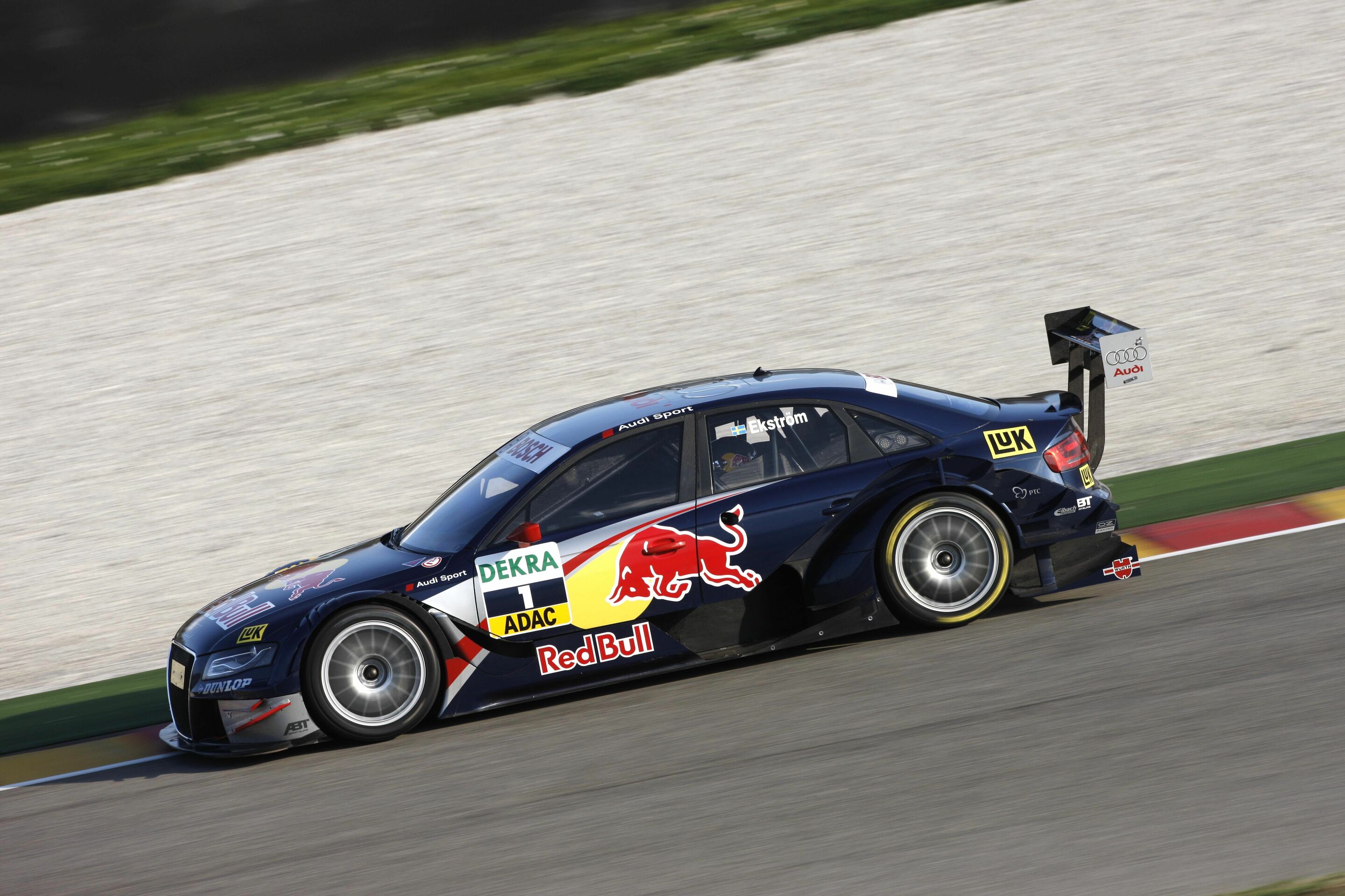 DTM 2008 - Mattias Ekström in the Audi A4 DTM during tests at Mugello