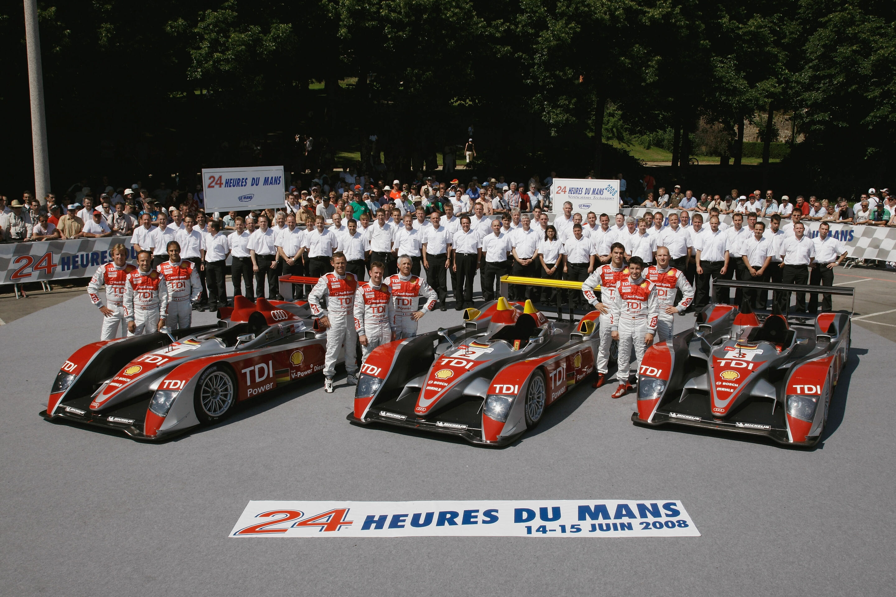 Le Mans 2008 - The Audi squad for the 2008 Le Mans 24 Hours