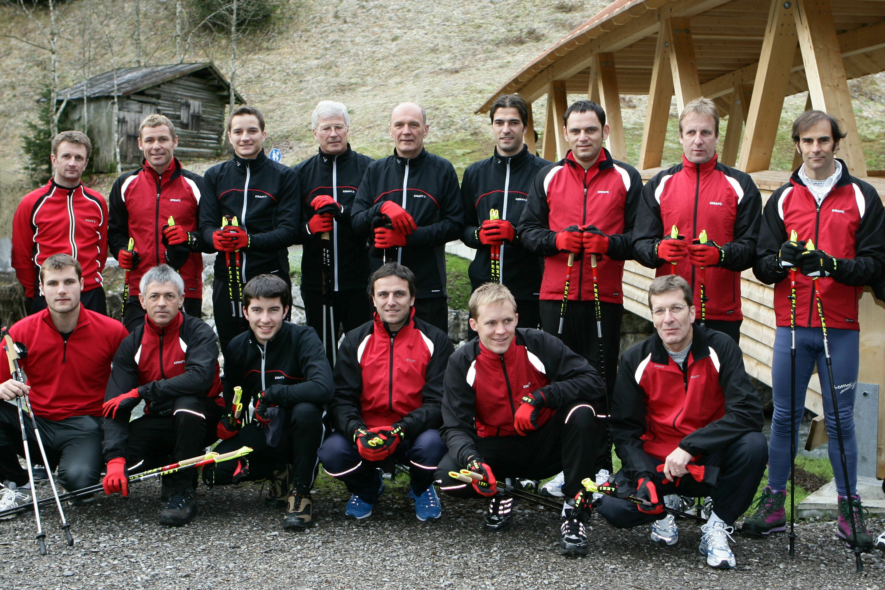 Audi Wintercamp 2007 - Die Audi Mannschaft beim Winter-Training