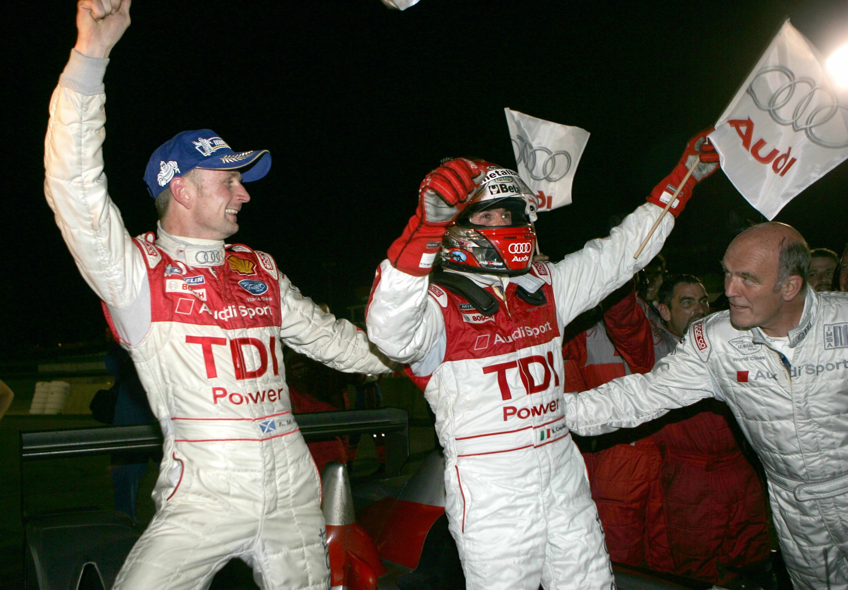 ALMS 2007 - Allan McNish, Dindo Capello und Dr. Wolfgang Ullrich