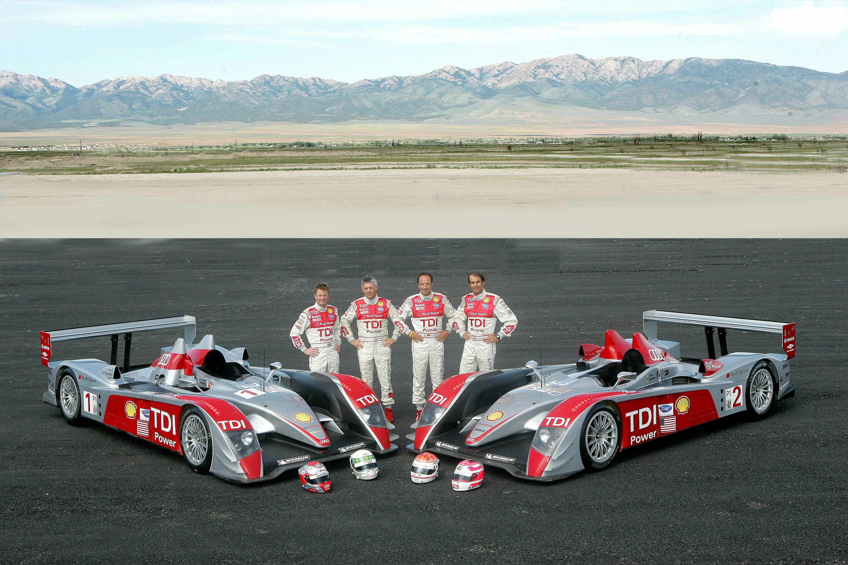 ALMS 2007 - Audi R10 TDI #1 (Audi Sport North America), Allan McNish und Dindo Capello, Audi R10 TDI #2 (Audi Sport North America), Marco Werner und Emanuele Pirro