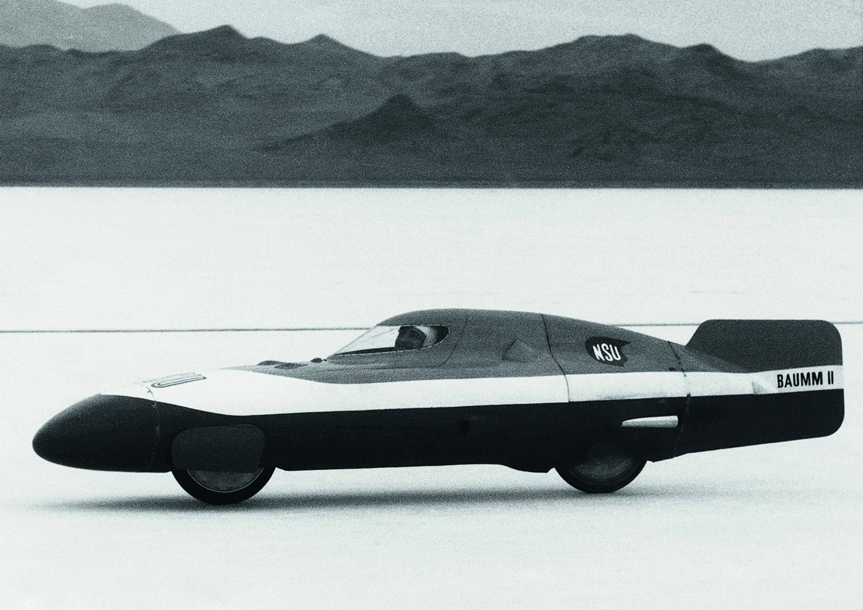 Jubiläumsmagazin Historie - NSU: Der zweirädrige Liegestuhl "Baumm 11" erreichte 1956 mit 125 cm3 Hubraum immerhin 242 km/h