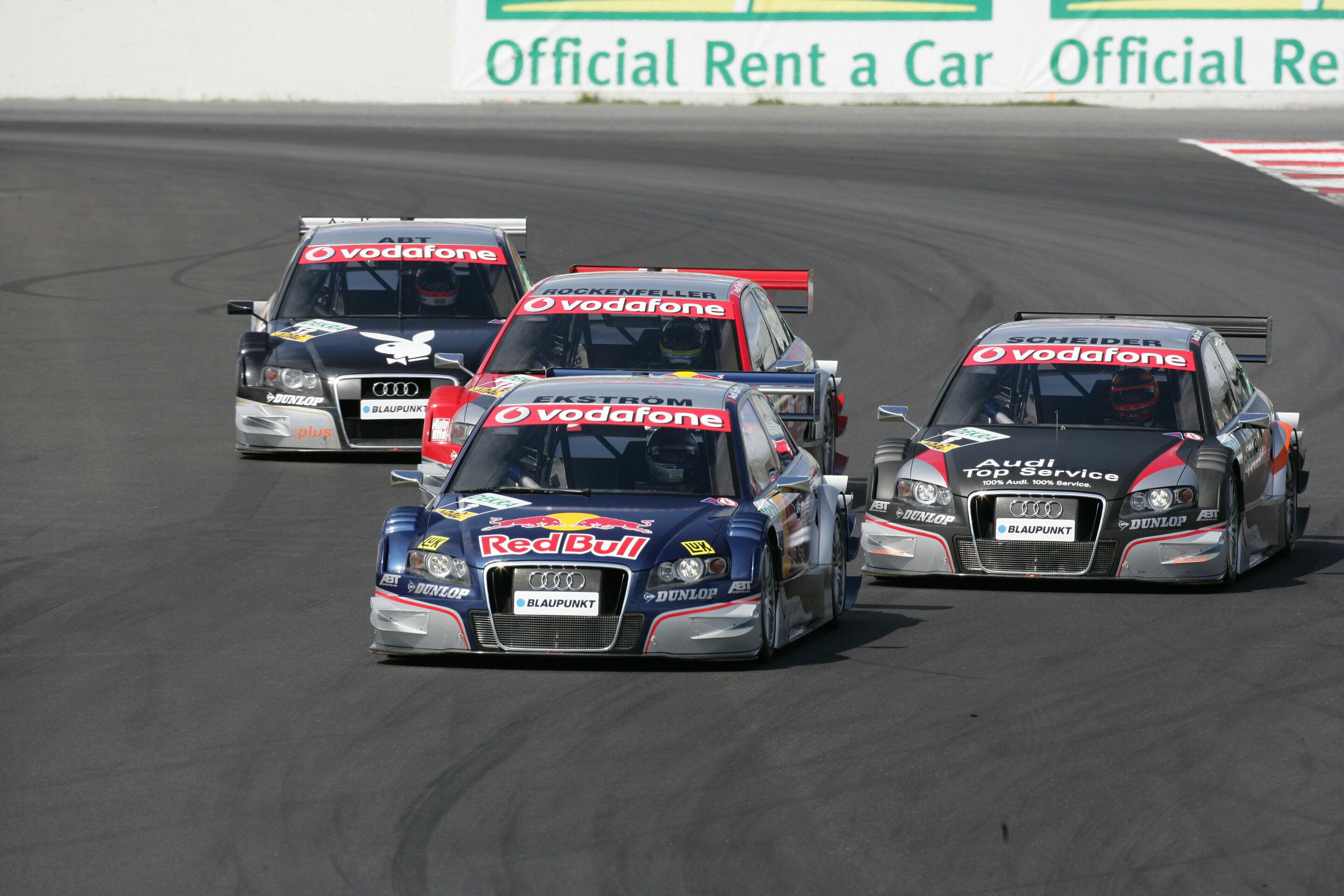 DTM 2007 - Audi drivers during tests at Barcelona