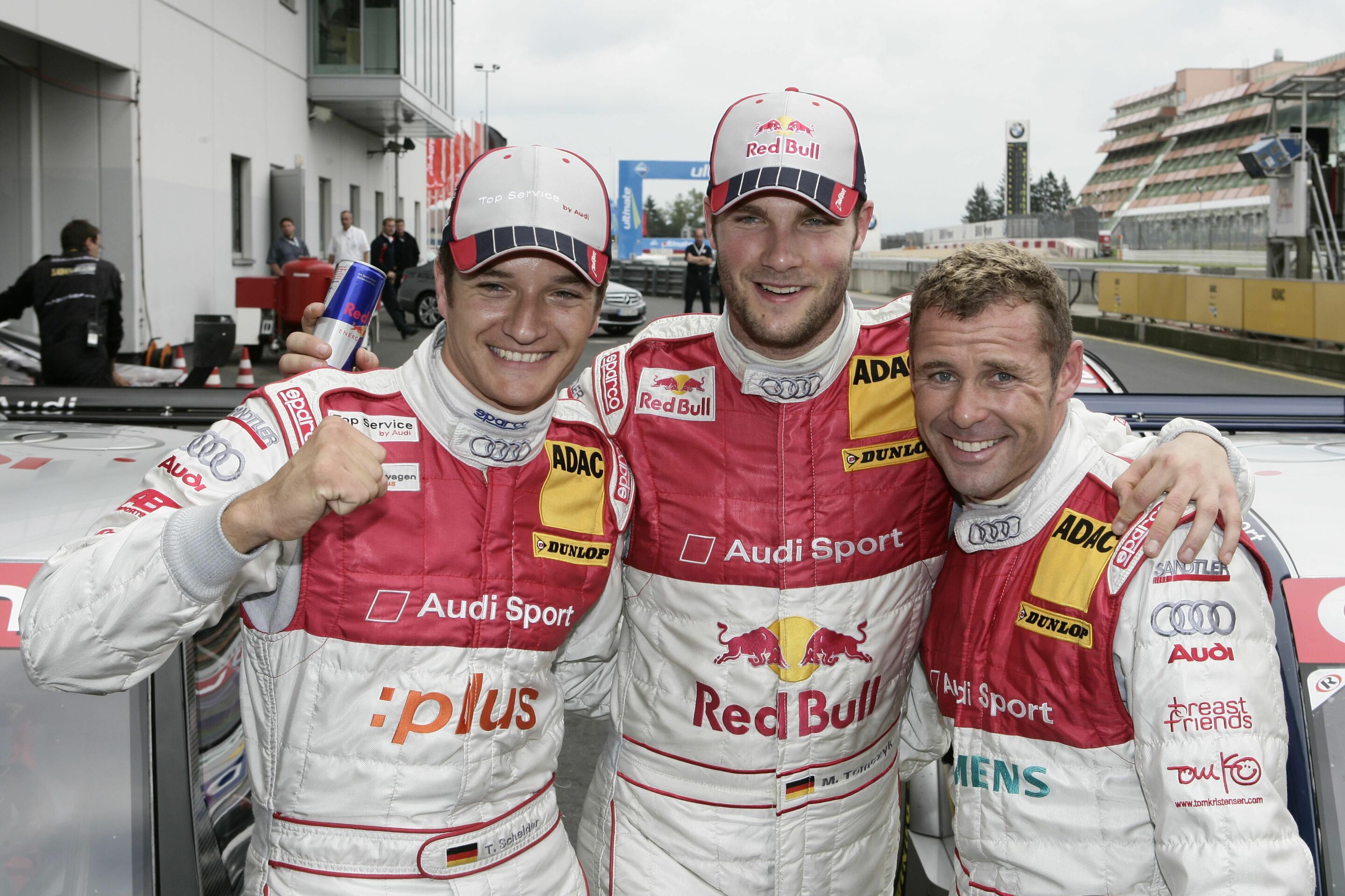 DTM 2007 - Timo Scheider, Martin Tomczyk, Tom Kristensen