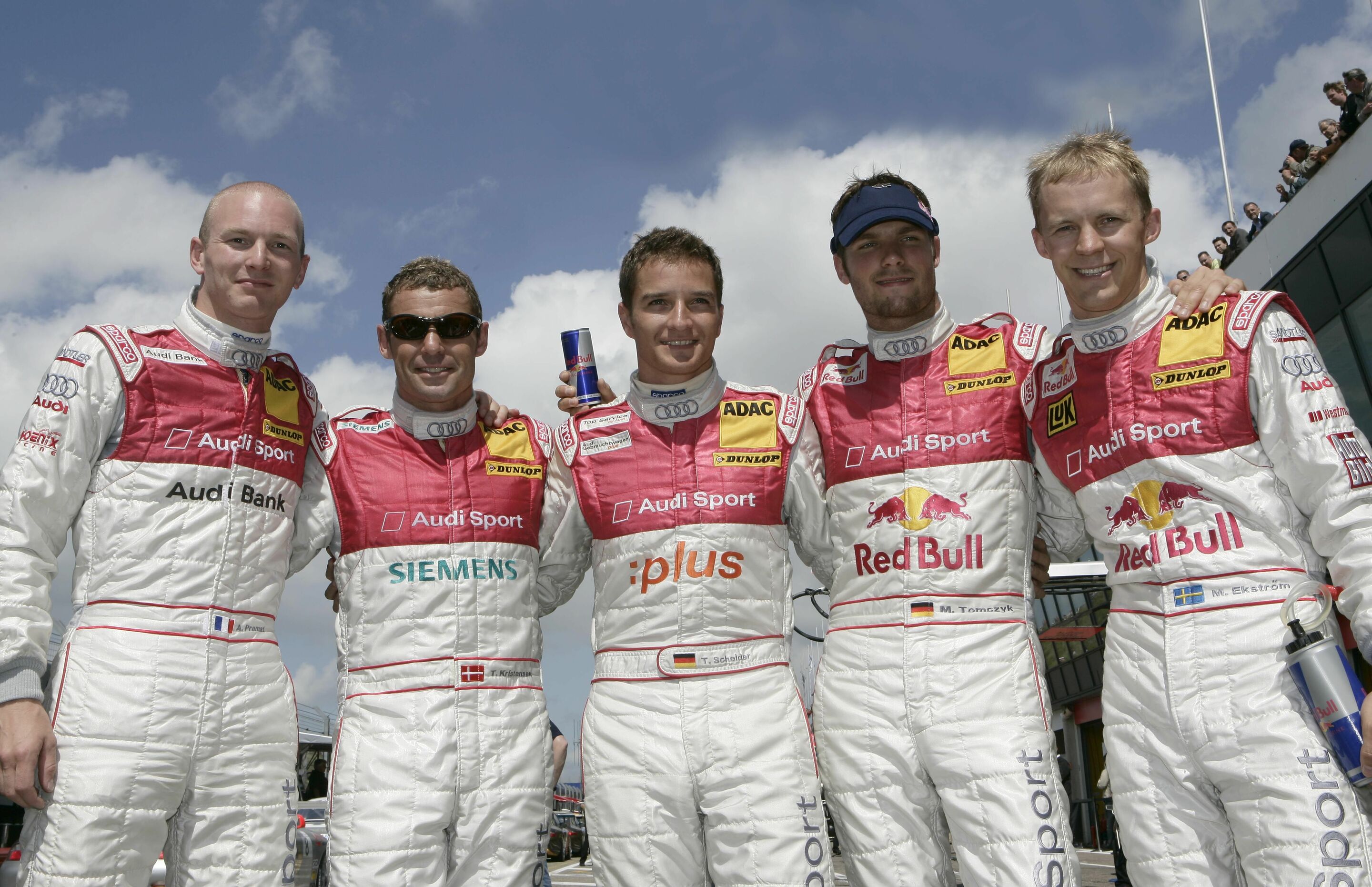 DTM 2007 - Alexandre Prémat, Tom Kristensen, Timo Scheider, Martin Tomczyk, Mattias Ekström