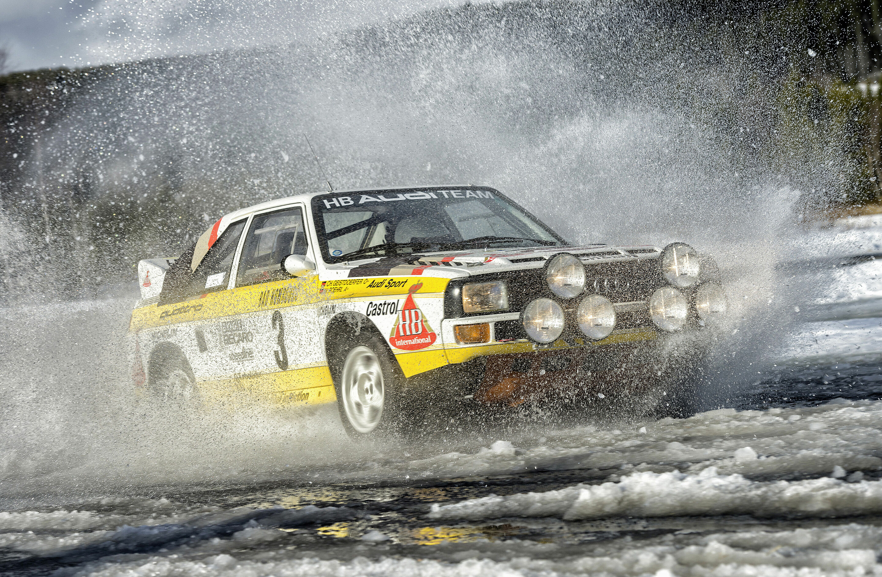 Stig Blomqvist, Rallye-world champion 1984, in Sport quattro Rallye