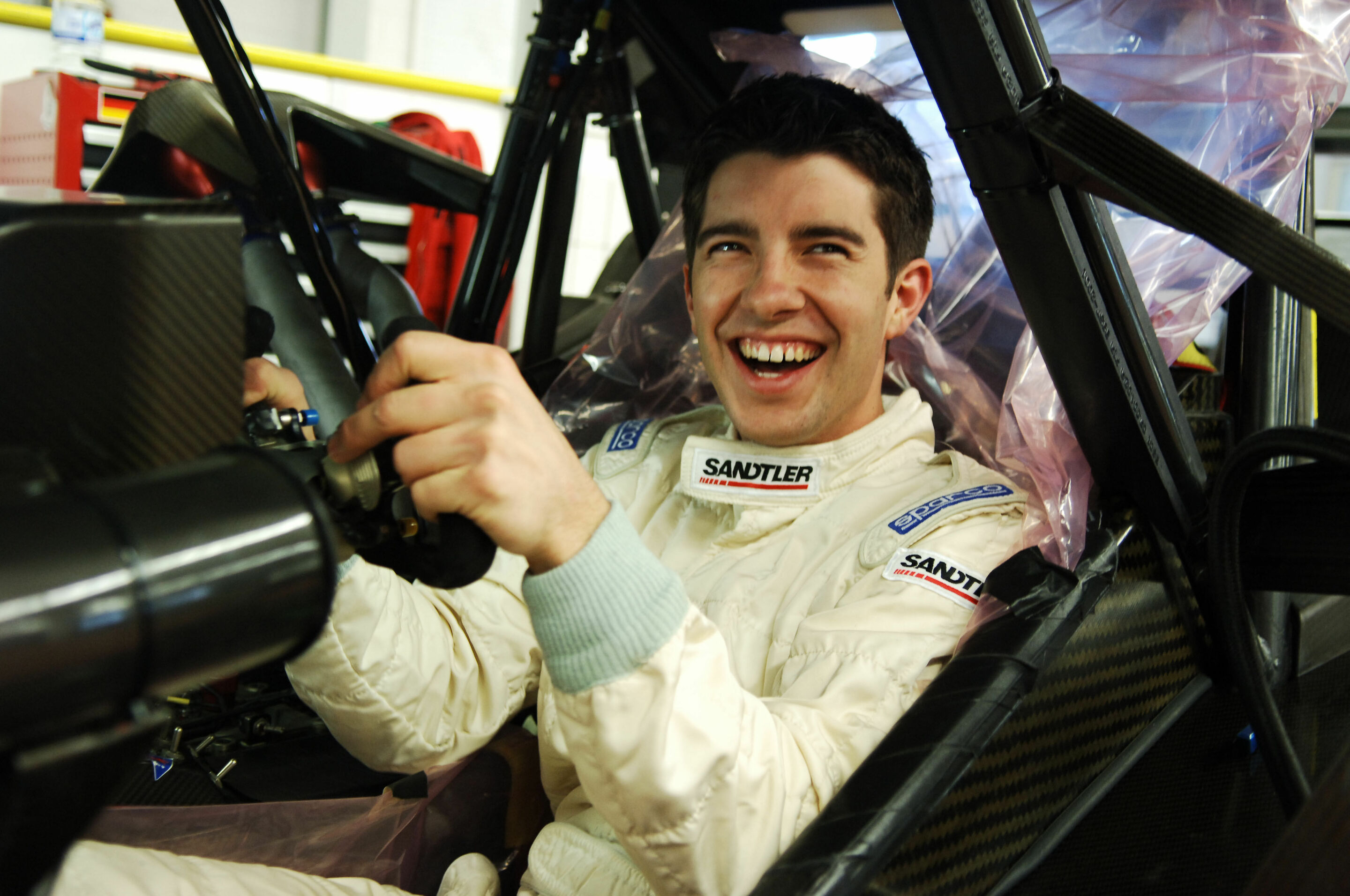DTM 2007 - Mike Rockenfeller during the seat fitting in the Audi A4 DTM