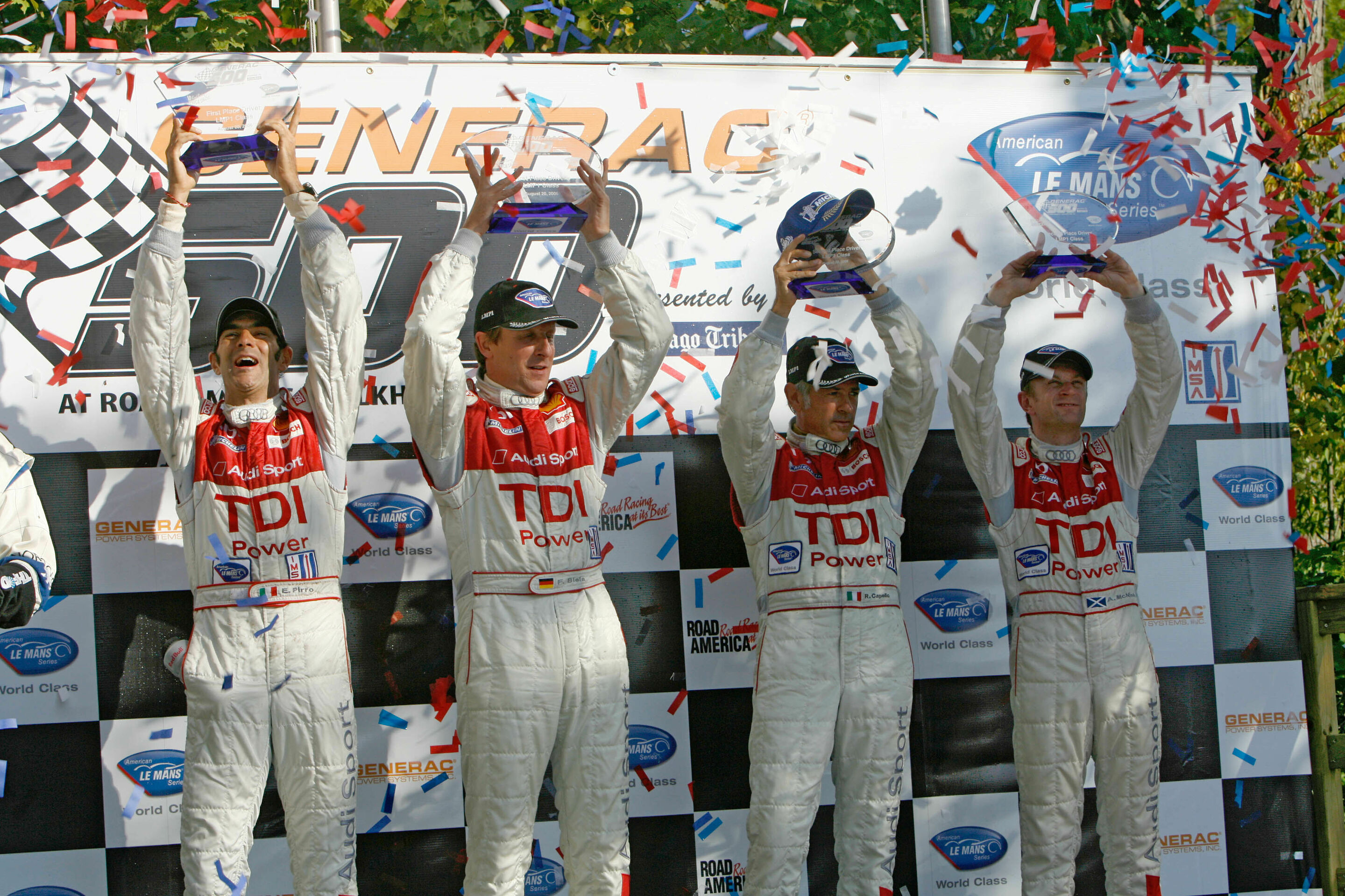 ALMS 2006 - Emanuele Pirro, Frank Biela, Dindo Capello und Allan McNish